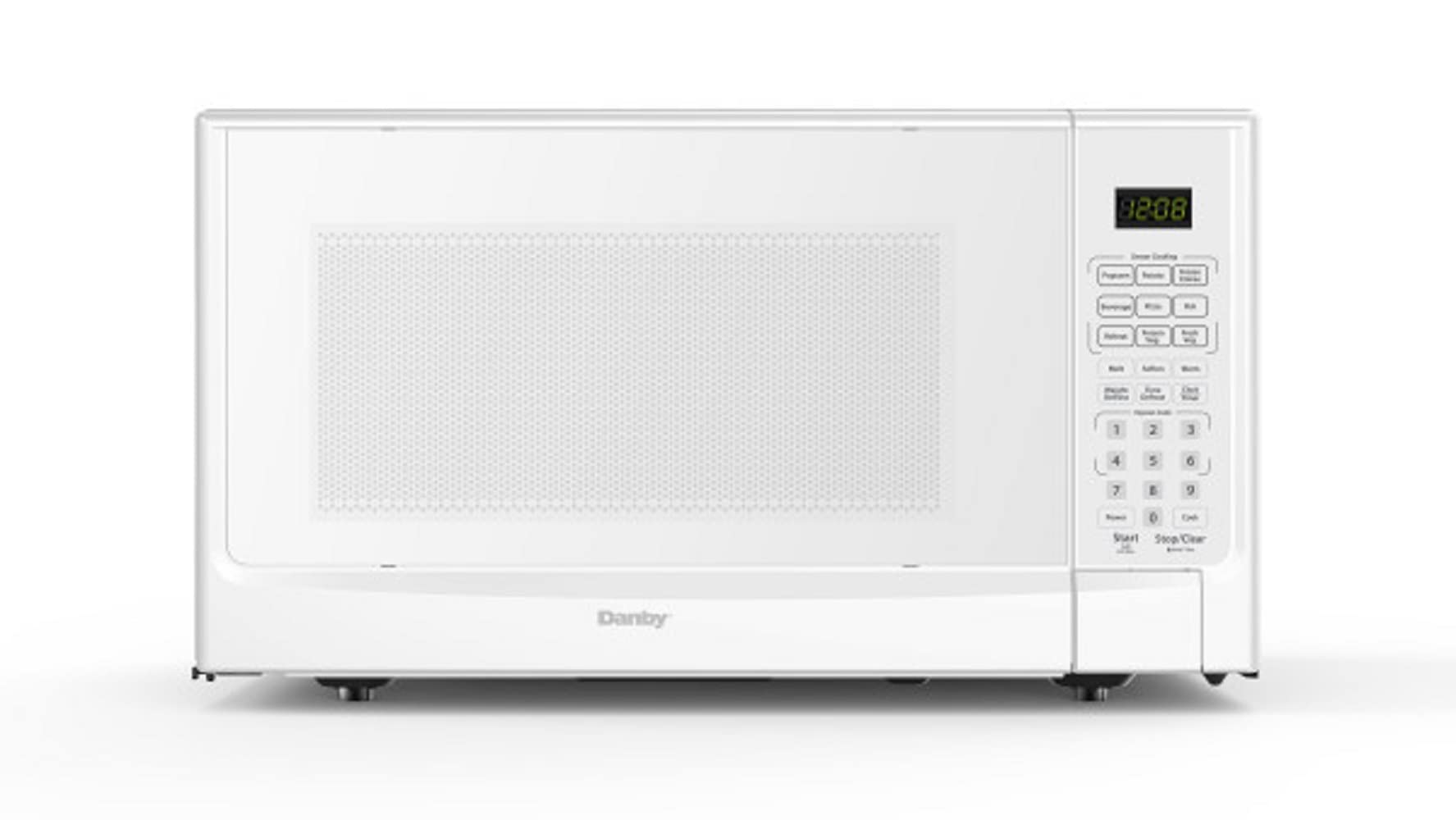 Danby DDMW01440WG1 0.9 cu. ft. Compact Microwave with Sensor Cooking, White - Perfect for Small Kitchens, Dorms & Offices