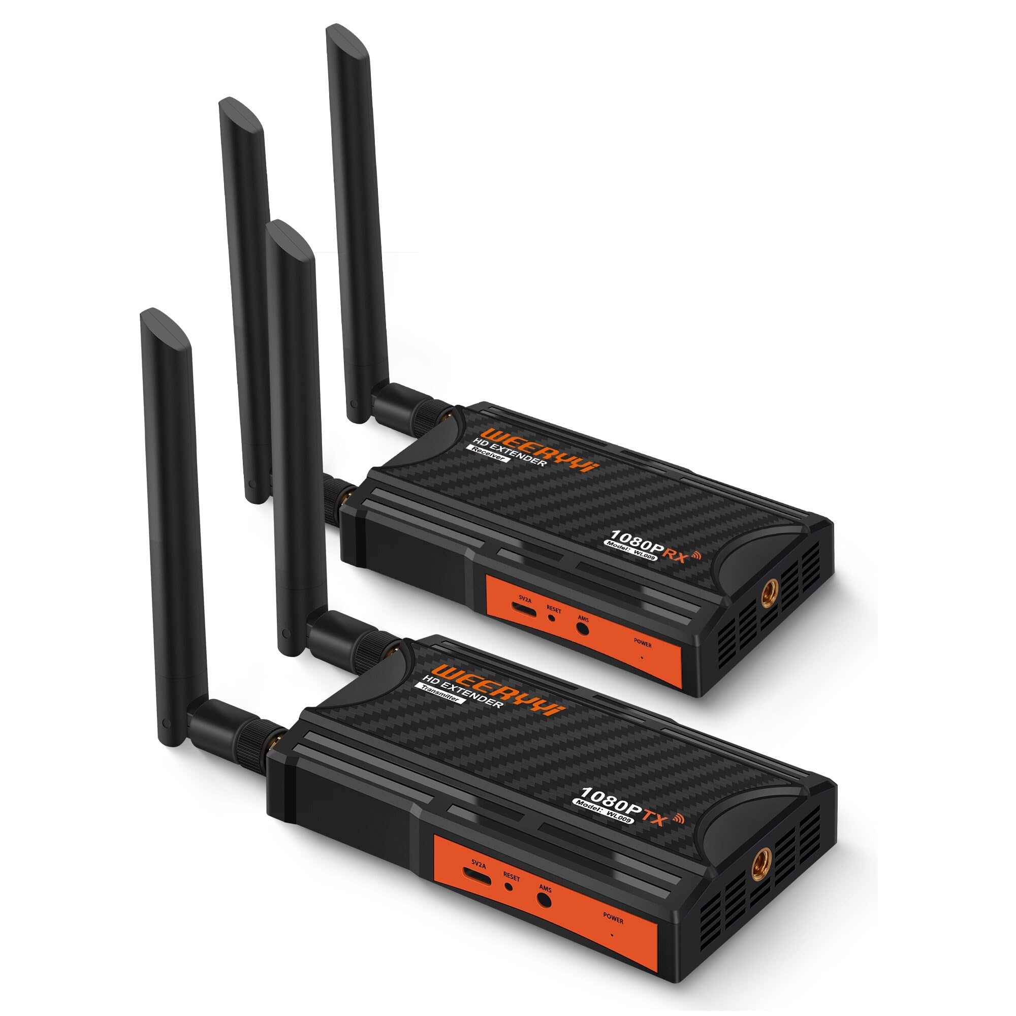 Wireless HDMI Transmitter and Receiver Kit - 1080P Full HD, 820ft/250M Range, 2.4/5.8GHz Dual Band, IR Support & Loop-Out - Perfect for DSLR Cameras, Projectors, Laptops in Church, Home Office & Conference Room Setups