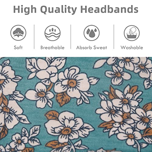 Boho Print Yoga Headbands for Women - Stylish & Comfortable Hair Accessories for Yoga, Workouts, and Everyday Wear