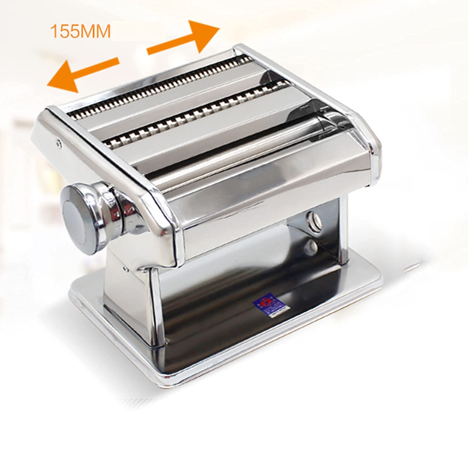 Stainless Steel Pasta Maker Machine - Adjustable Thickness Pasta Roller & Noodle Maker for Homemade Spaghetti, Ravioli, Lasagna | Perfect Kitchen Tool for Italian Cuisine & Family Cooking