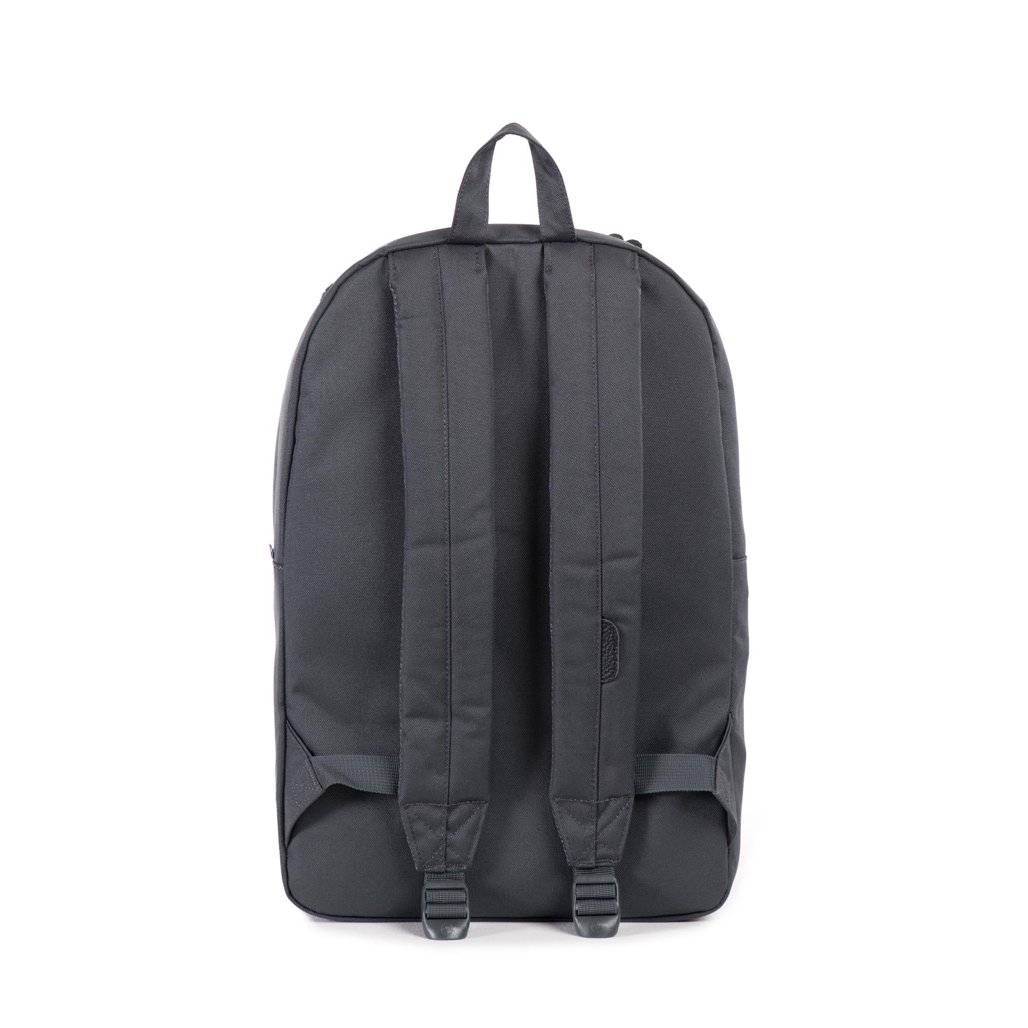 Herschel Heritage Backpack - Dark Shadow/Black Pebbled Leather - Stylish & Durable Laptop Backpack for Work, School & Travel