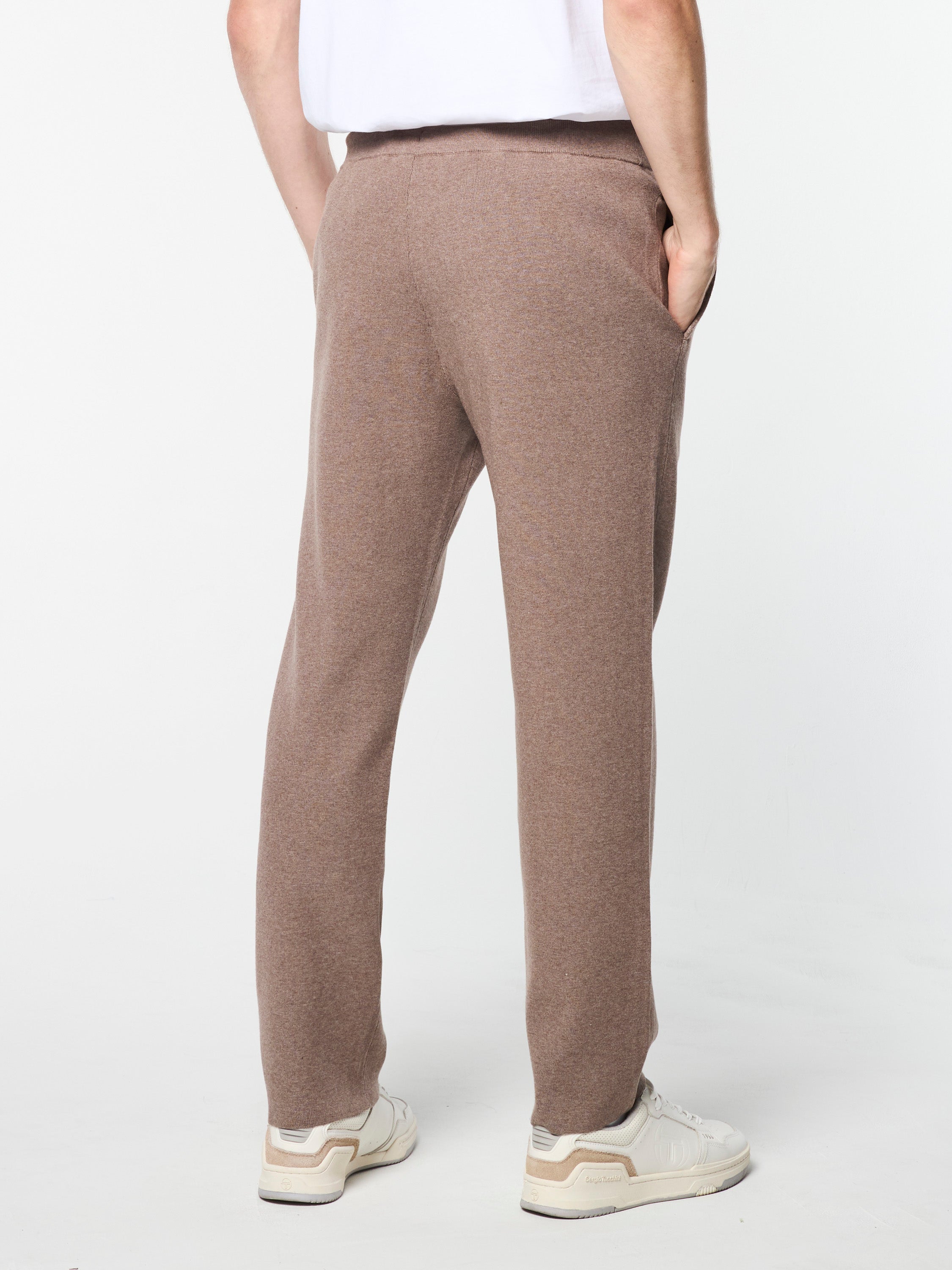 Enzo Men's Track Pants - Comfortable Athletic Joggers for Running, Gym & Casual Wear - Taupe Grey Sweatpants for Workout & Lounge