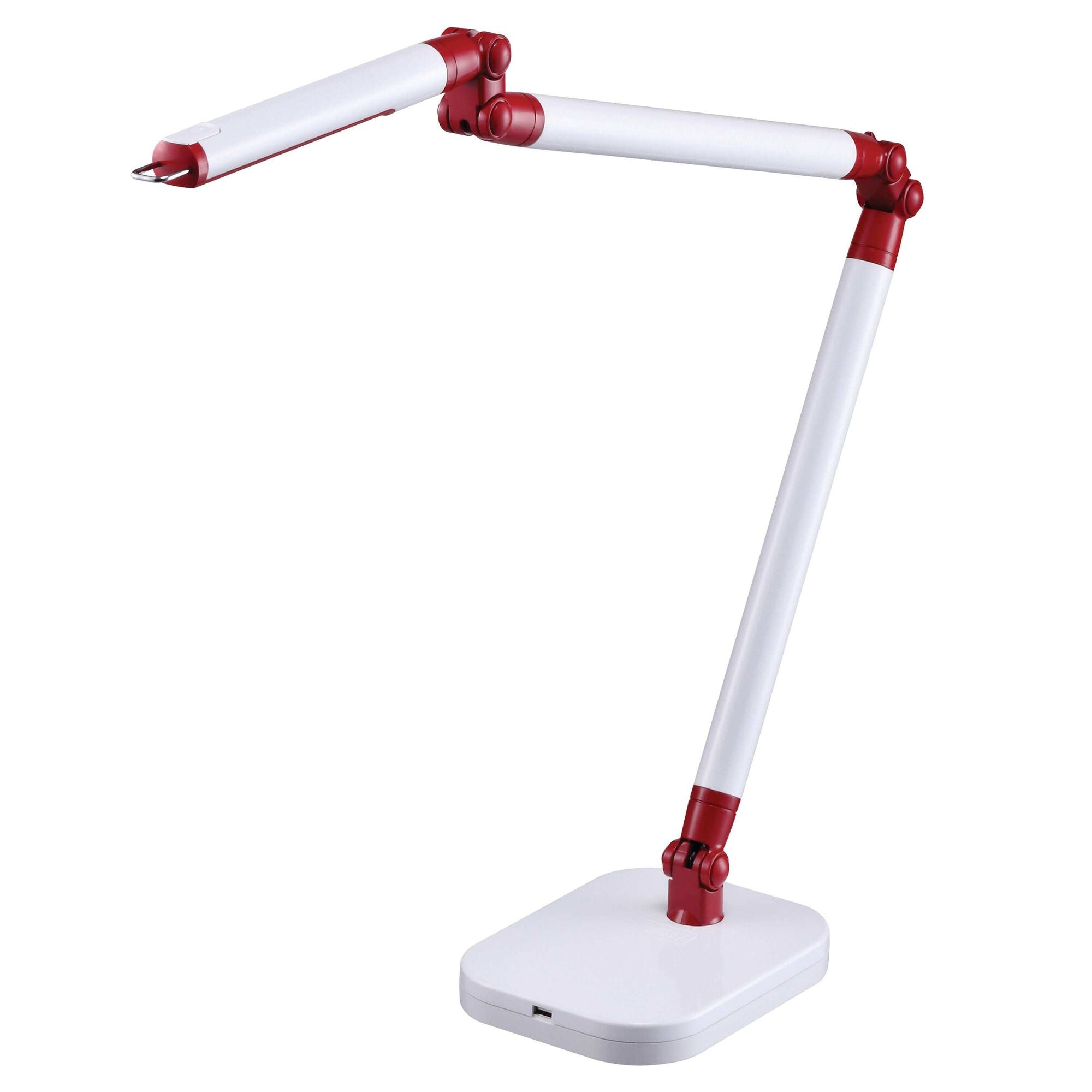 Ultra Reach LED Desk Lamp - Adjustable Brightness, White & Red Light for Office, Study, Reading, and Night Light Use