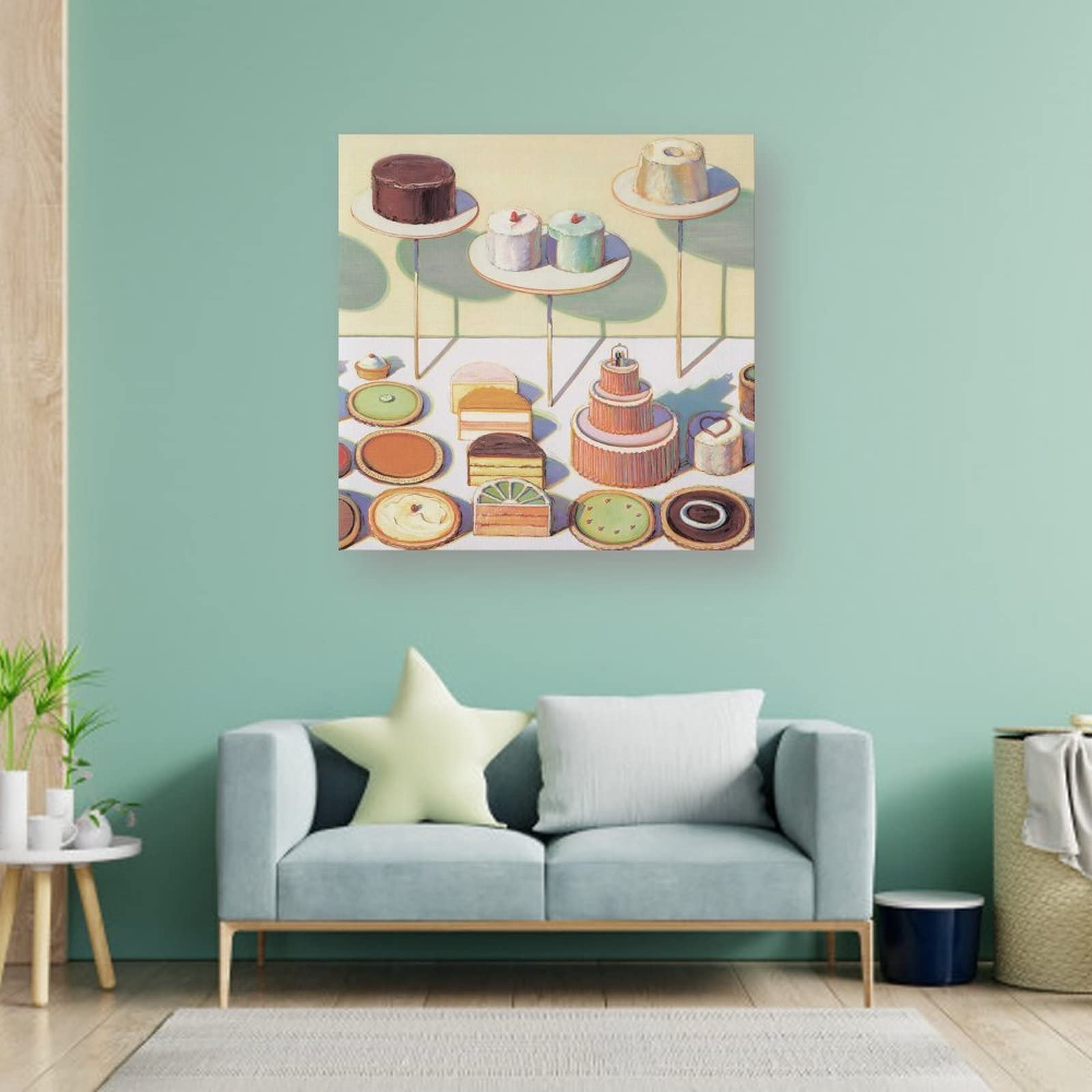 Morton Wayne Thiebaud Art Posters - 16x16inch(40x40cm) Canvas Wall Art Decor, Aesthetic Painting Prints for Living Room, Bedroom & Office - Perfect for Home Decoration & Gift Giving