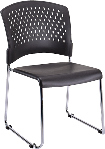 Eurotech Aire S4000 Plastic Stackable Chairs - Set of 4 - Lightweight & Durable for Events, Cafes, and Outdoor Use