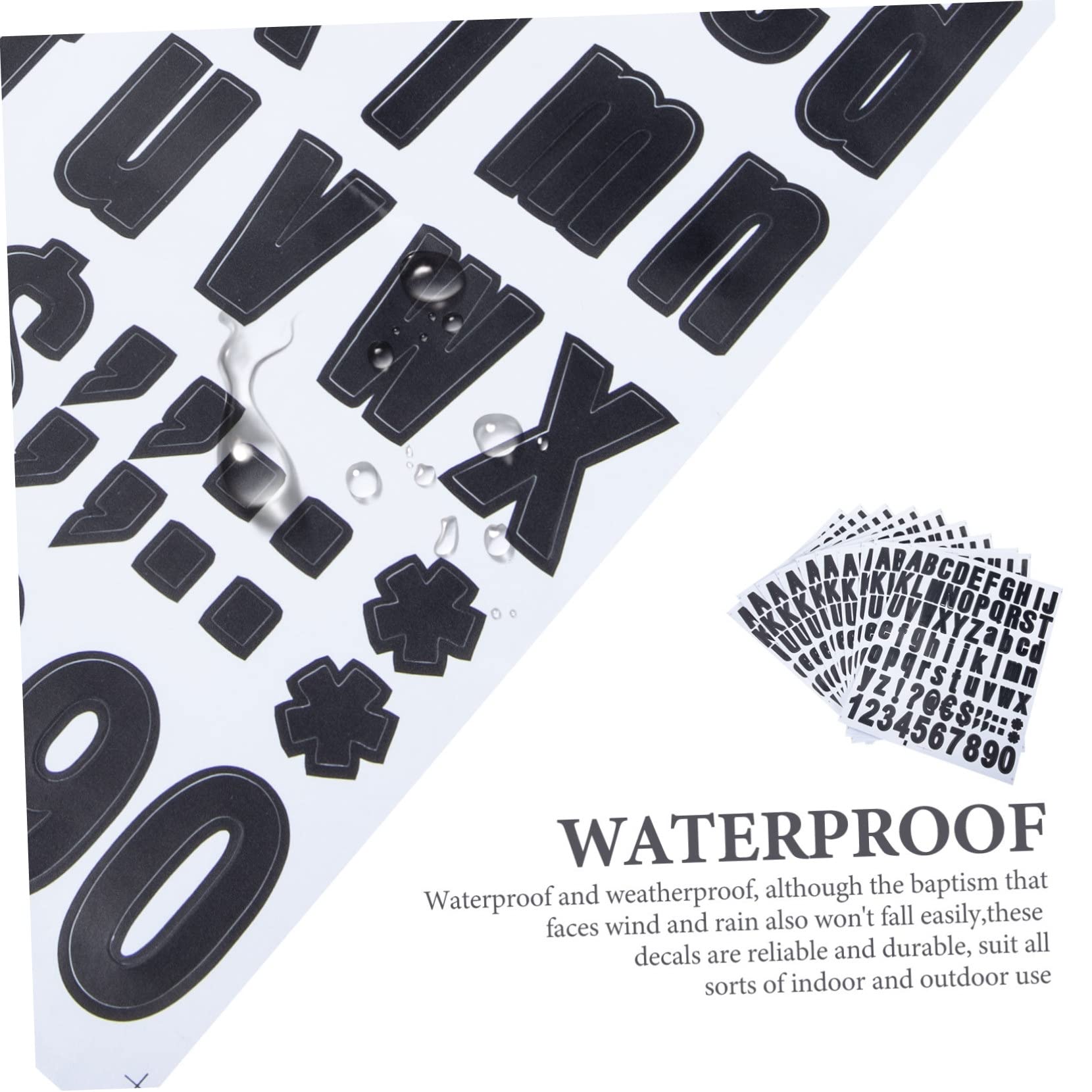 NUOBESTY 30 Sheets Waterproof Stickers - Decorative Mailbox Numbers, Address Labels, Journal & Planner Stickers for Home Organization - Perfect for Mailboxes, DIY Scrapbooking, and Household Labeling