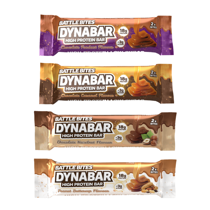 Battle Bites Dynabars - High Protein, Low Sugar Snack Bars (12 Pack) | Keto-Friendly, Gluten-Free Energy Bars for Workout & Weight Loss | Perfect for Gym, Hiking & On-the-Go Nutrition
