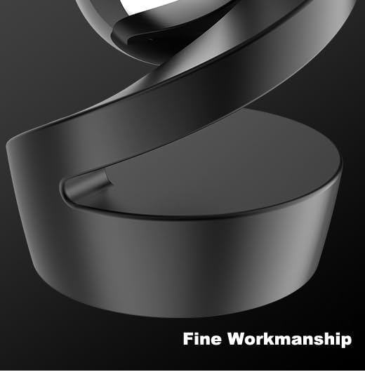 Stress Relief Fidget Toys for Adults - Metal Gravity Defying Kinetic Desk Toy with Black-Silver Ball | Office Anxiety Relief Gadget, Birthday Party Favors, Classroom & Travel Sensory Toy for Focus & Relaxation