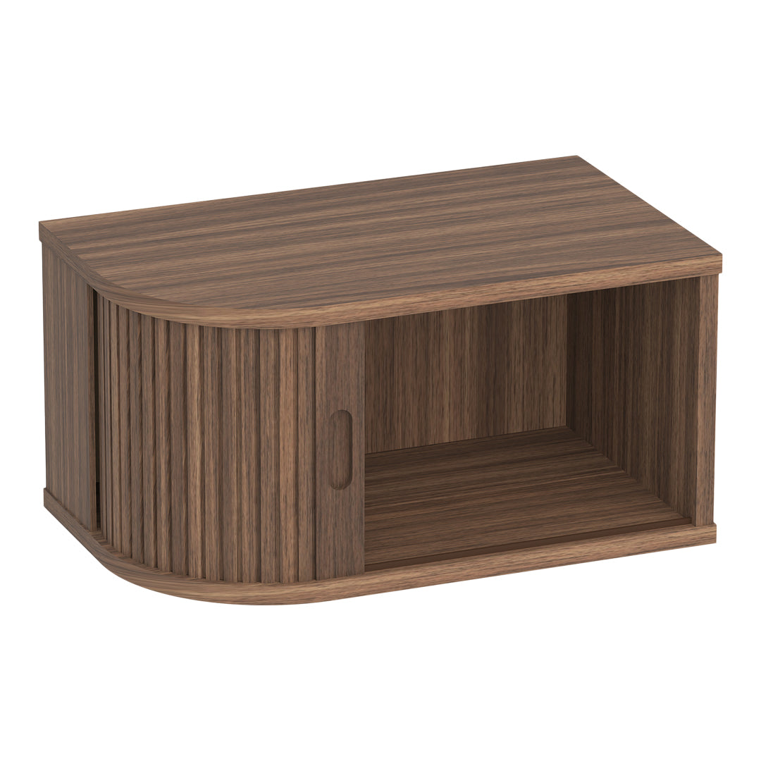 BPS129 Modern Nightstand with Drawer - Bedside Table for Bedroom, Living Room, or Office - Compact Storage Cabinet with Shelf for Small Spaces