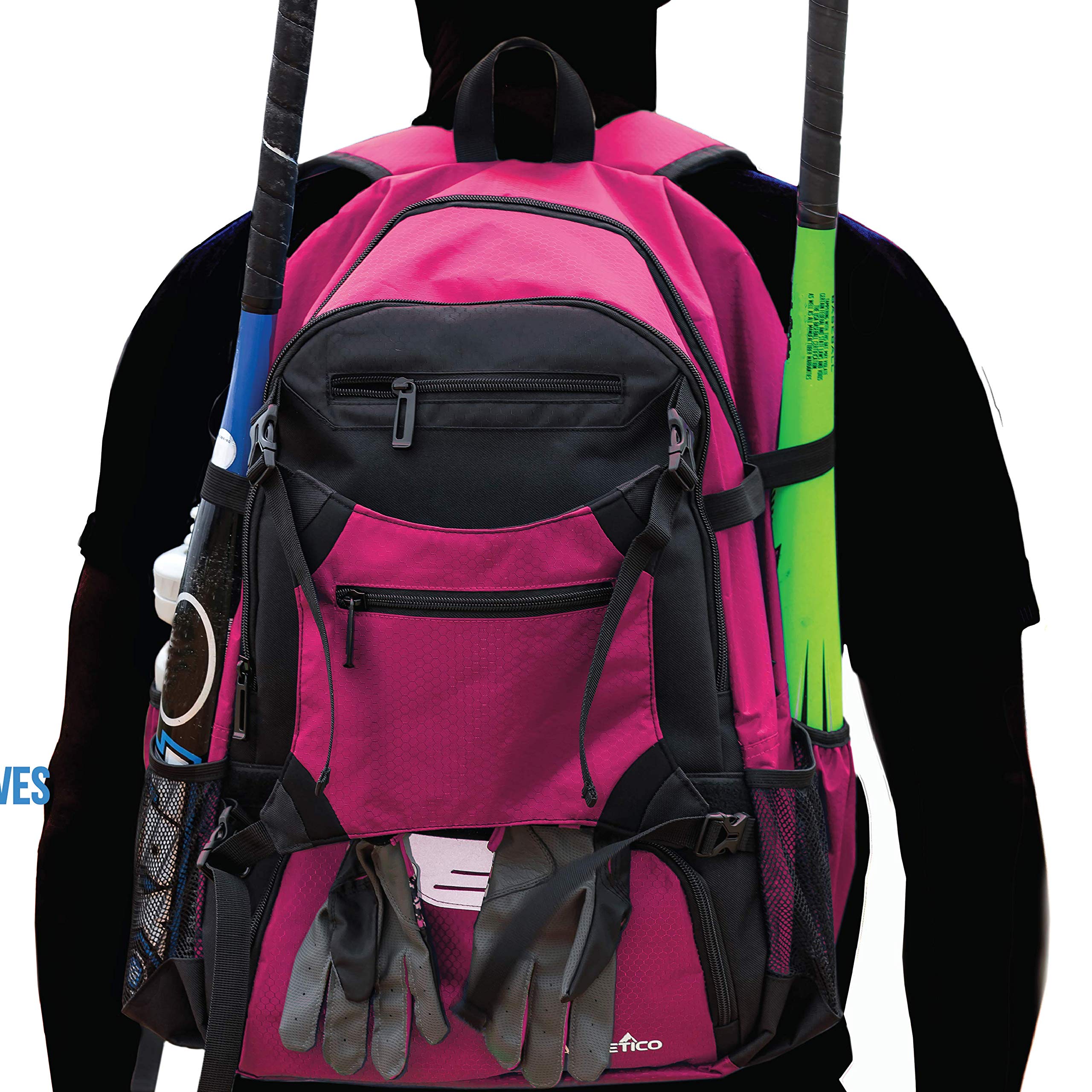 Athletico Advantage Baseball Backpack with External Helmet Holder - Durable Baseball & Softball Equipment Bag for Youth & Adults | Holds Bat, Helmet, Glove & Cleats | Perfect for Games, Practice & Travel