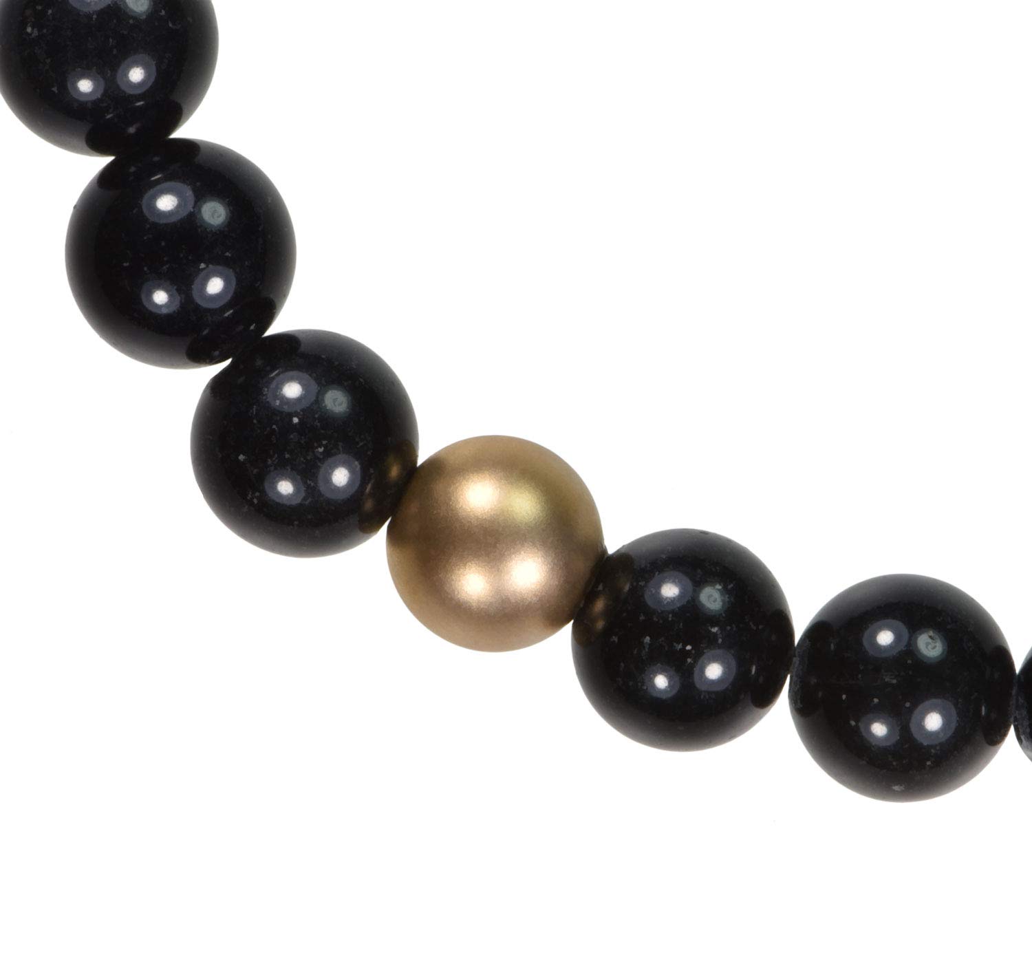 uGems Stretchable Gemstone Bracelets for Women - Natural Stone Beaded Elastic Wristbands for Yoga, Meditation & Boho Fashion