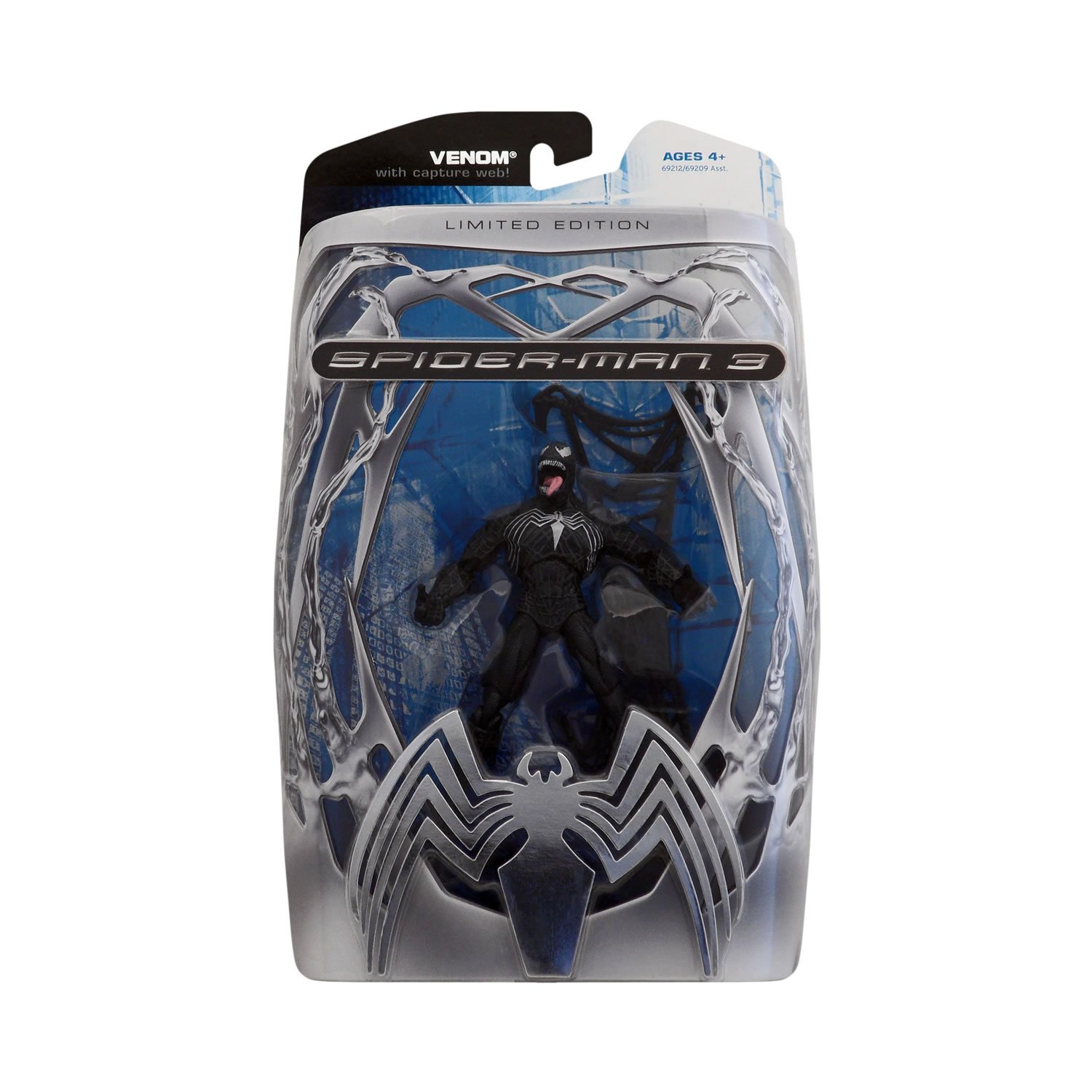 Spider-Man 3 Movie Exclusive Limited Edition Venom Capture Web Action Figure - Collectible Marvel Superhero Toy for Display & Play