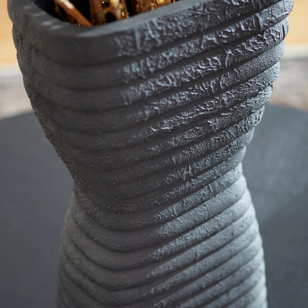 J. Kent Martin Moonstone Vase - Large Gray Ceramic Vase by Cyan Design | Elegant Home Decor for Living Room, Dining Table & Wedding Centerpieces