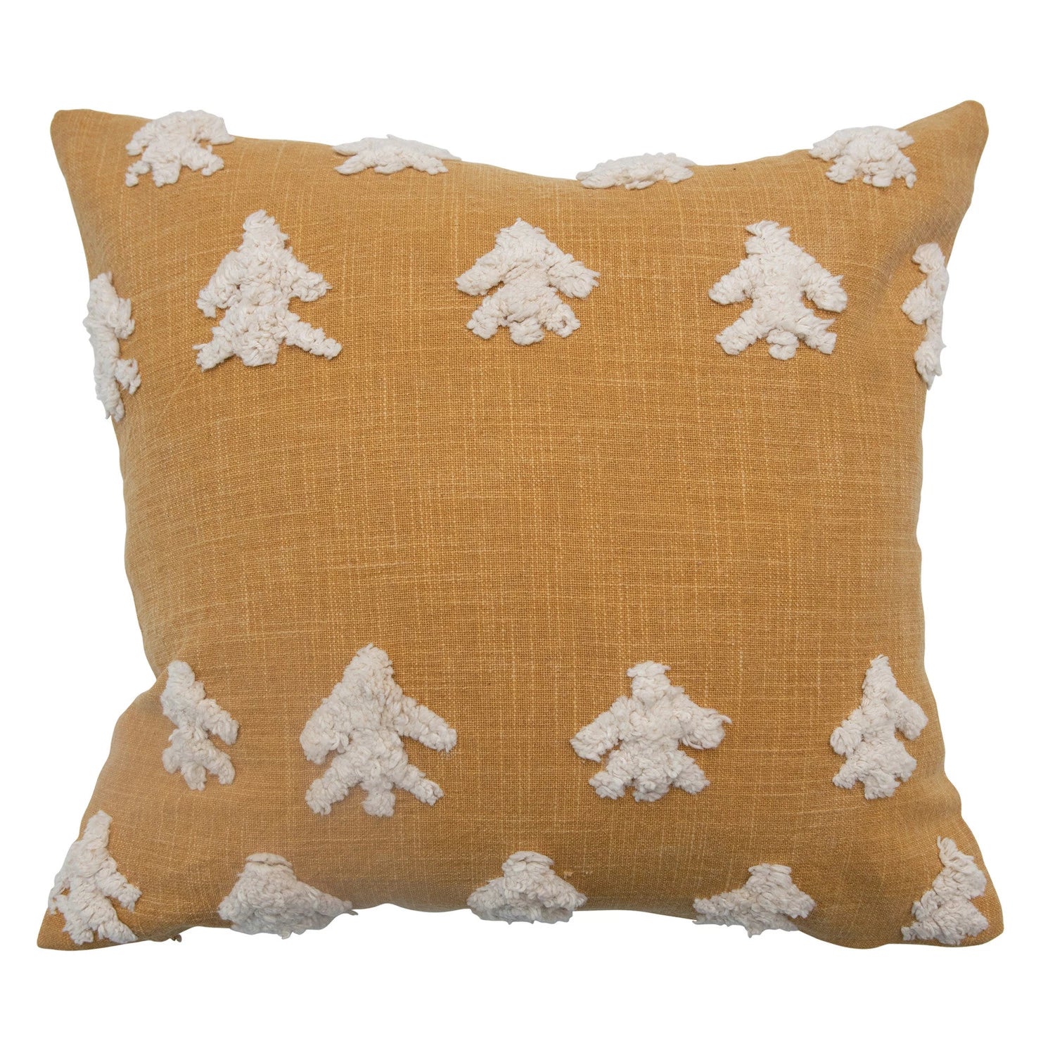 Stonewashed Tufted Cotton Pillow - Soft & Durable Bedding for Home Decor, Living Room, Bedroom - Perfect for Sleeping, Reading & Relaxing