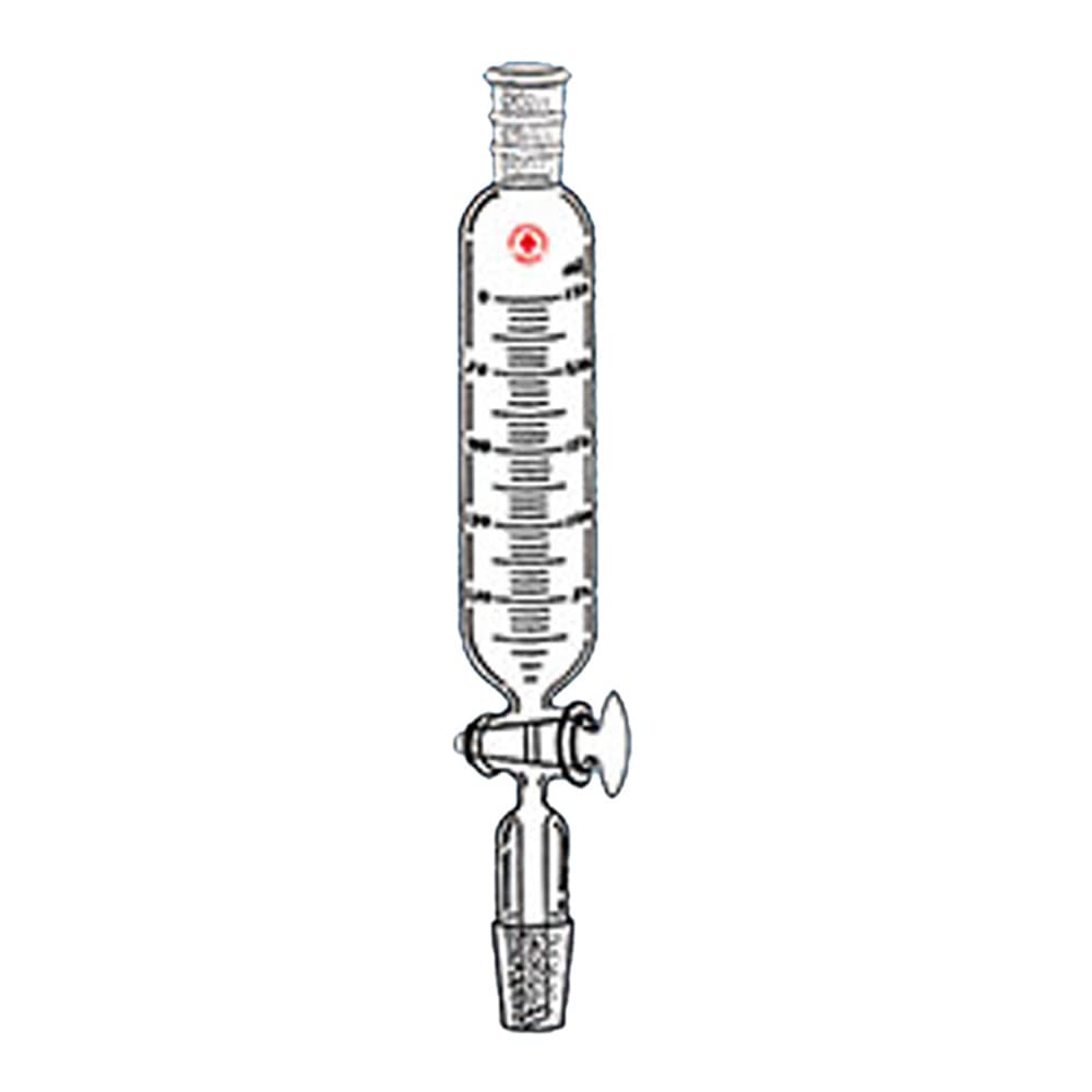 500mL Graduated Cylindrical Addition Funnel with 24/40 & 29/42 Joints - Laboratory Glassware for Precise Chemical Mixing & Titration Experiments