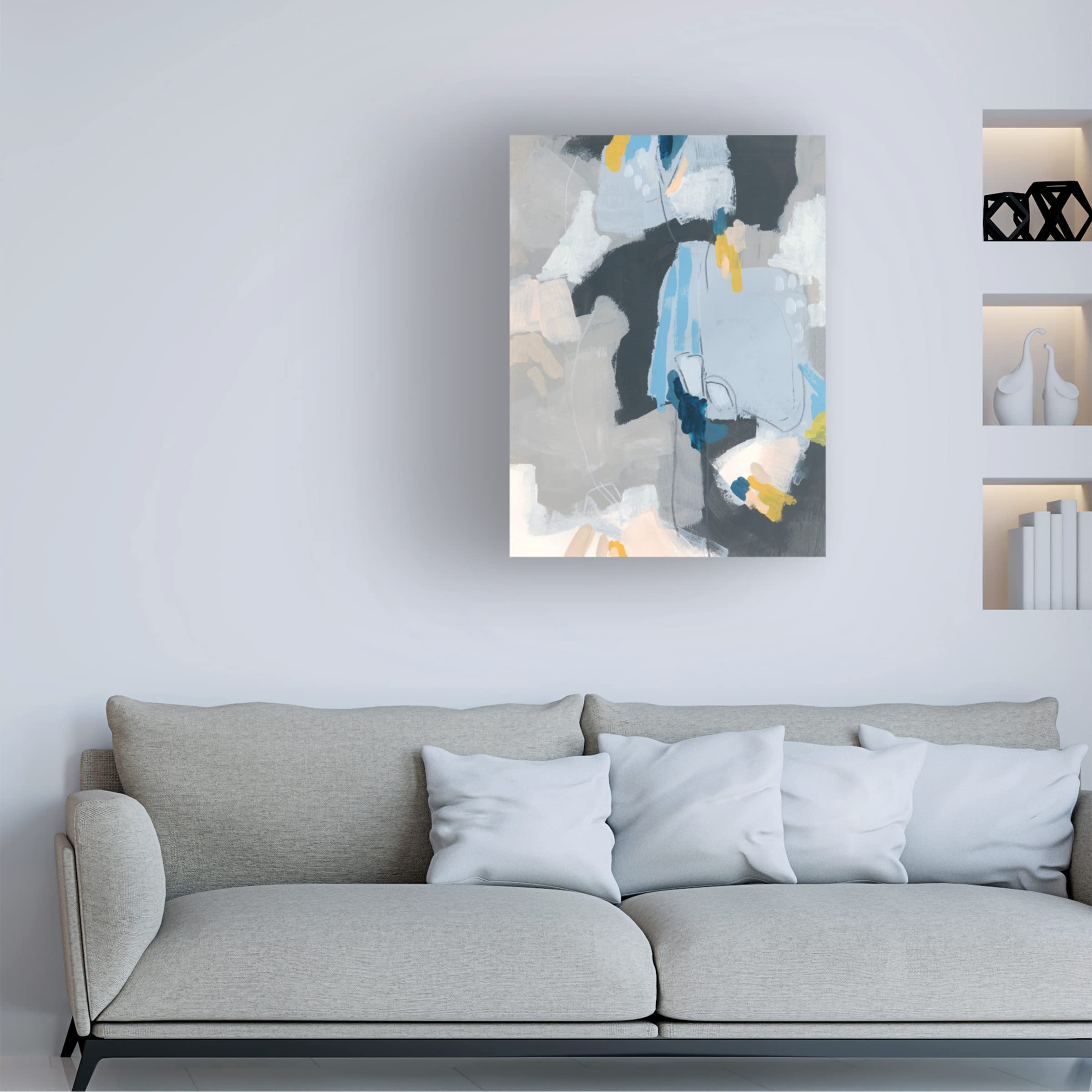 Trademark Fine Art 'Joy Notes II' Canvas Wall Art by June Erica Vess - Vibrant Abstract Painting for Living Room, Bedroom & Office Decor