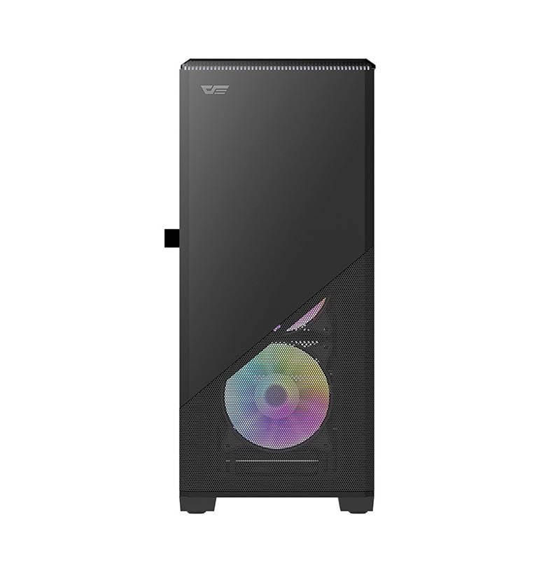 Darkflash DLC31 Mid Tower ATX PC Case - Black | High Airflow Gaming Computer Case for Custom Builds, RGB Setup & Home Office Workstations