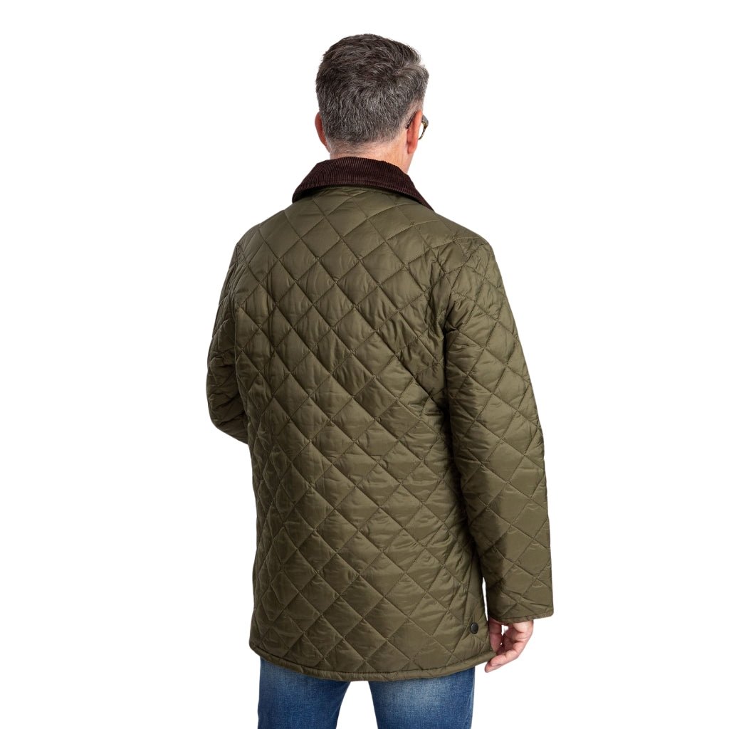 BARBOUR Liddesdale Quilted Jacket for Men & Women - Lightweight Water-Resistant Outdoor Coat in Olive Green | Perfect for Hiking, Camping & Fall Fashion