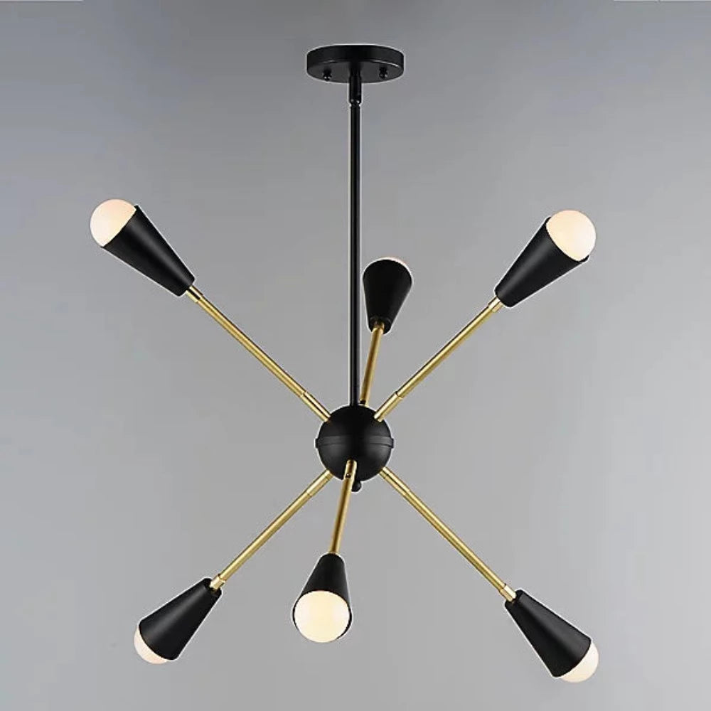 Blair Sputnik Chandelier - Modern 8-Light Ceiling Fixture with Crystal Accents for Dining Room, Living Room & Bedroom Lighting