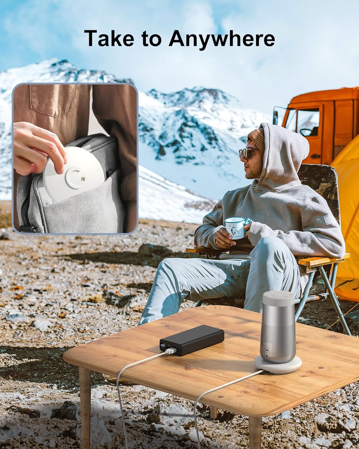 Bose SoundLink Revolve/Revolve+ Charging Dock with USB Cable & Power Adapter - White | Fast Charging Station for Bose Bluetooth Speakers | Perfect for Home, Office & Travel Use