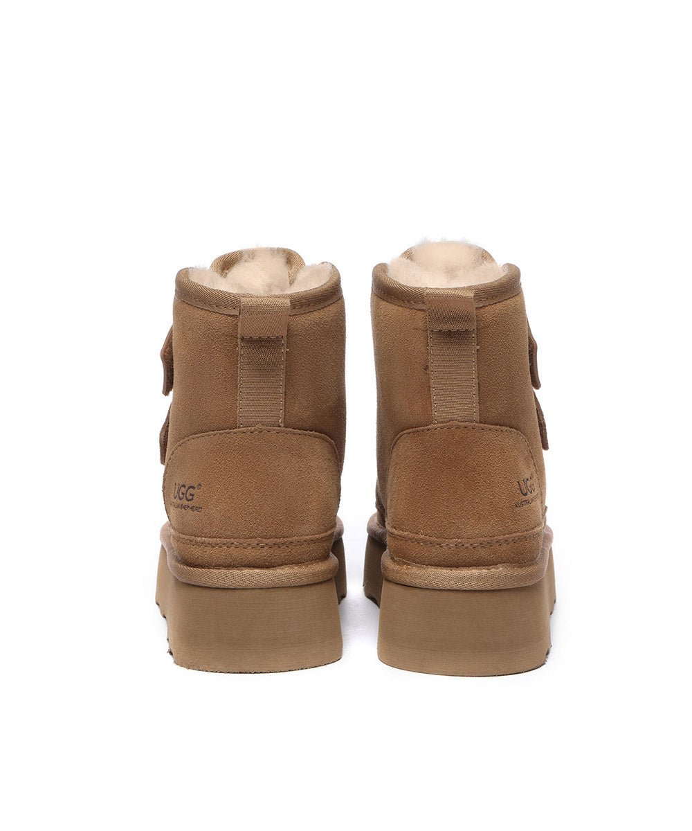 Women's Anya Platform UGG Boots - Winter Snow Boots with Fur Lining, Comfortable & Warm for Cold Weather - Perfect for Snow Days, Outdoor Activities & Casual Winter Fashion