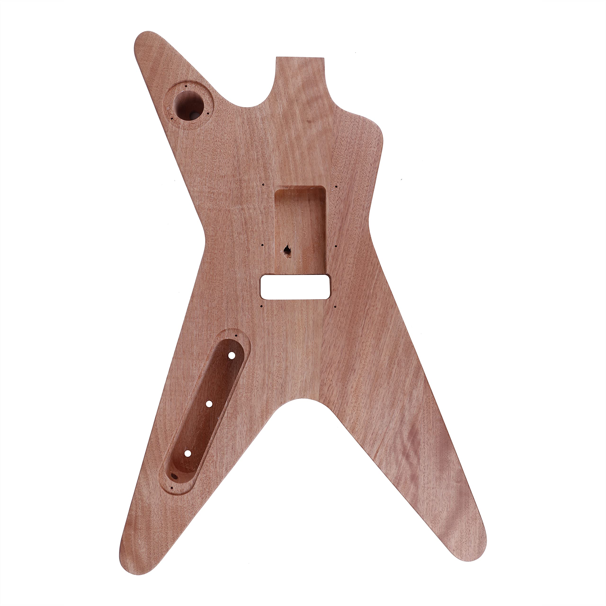 Leo Jaymz DIY Electric Guitar Kit with Mahogany Body & Neck, Ebony Fingerboard - All Parts Included for Beginners & Hobbyists | Perfect for Home Studio, Music Practice & Gift Giving
