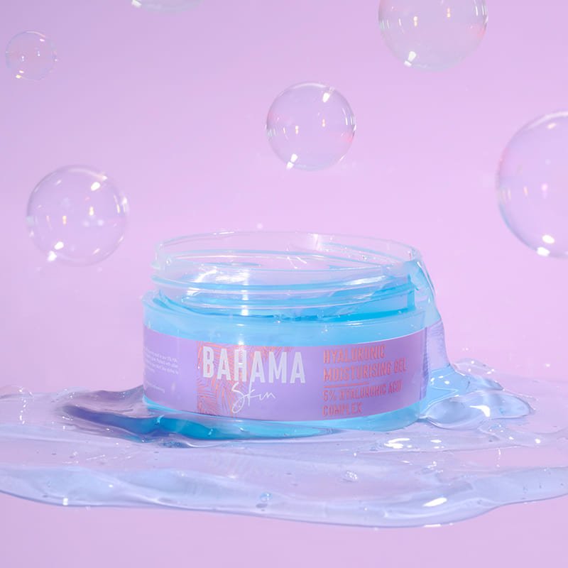 Bahama Skin Hyaluronic Acid Moisturizing Gel for Face - Hydrating & Plumping Skin Care - Perfect for Dry, Sensitive Skin - Day & Night Use