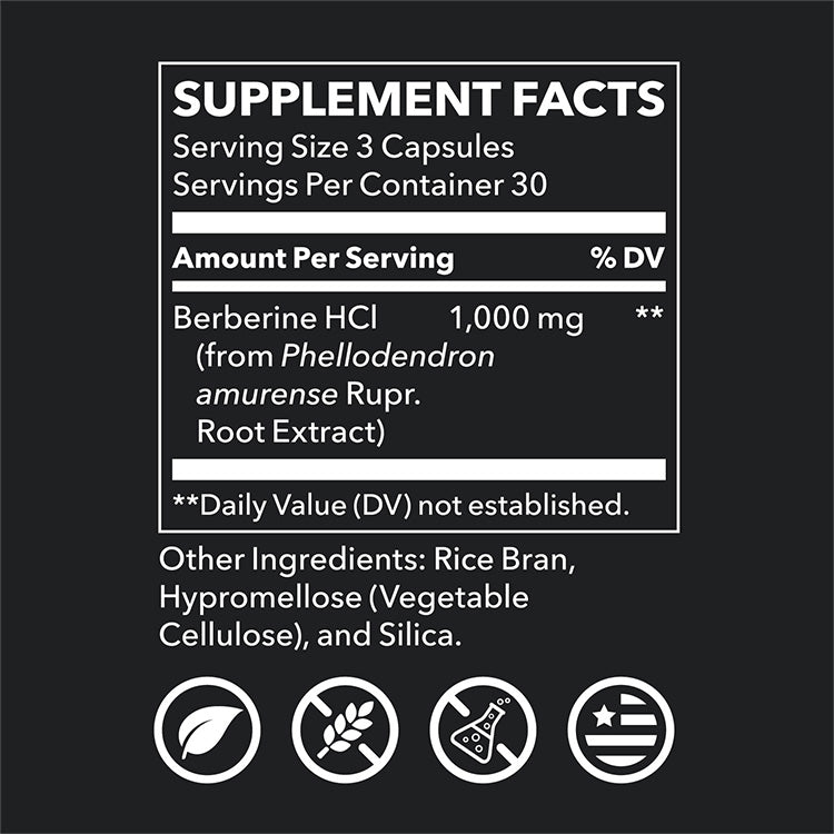 LifeSeasons Berberine 1000 mg Supplement - Natural Blood Sugar Support & Digestive Health Aid | Vegan, Non-GMO | Supports Healthy Metabolism & Gut Flora for Daily Wellness