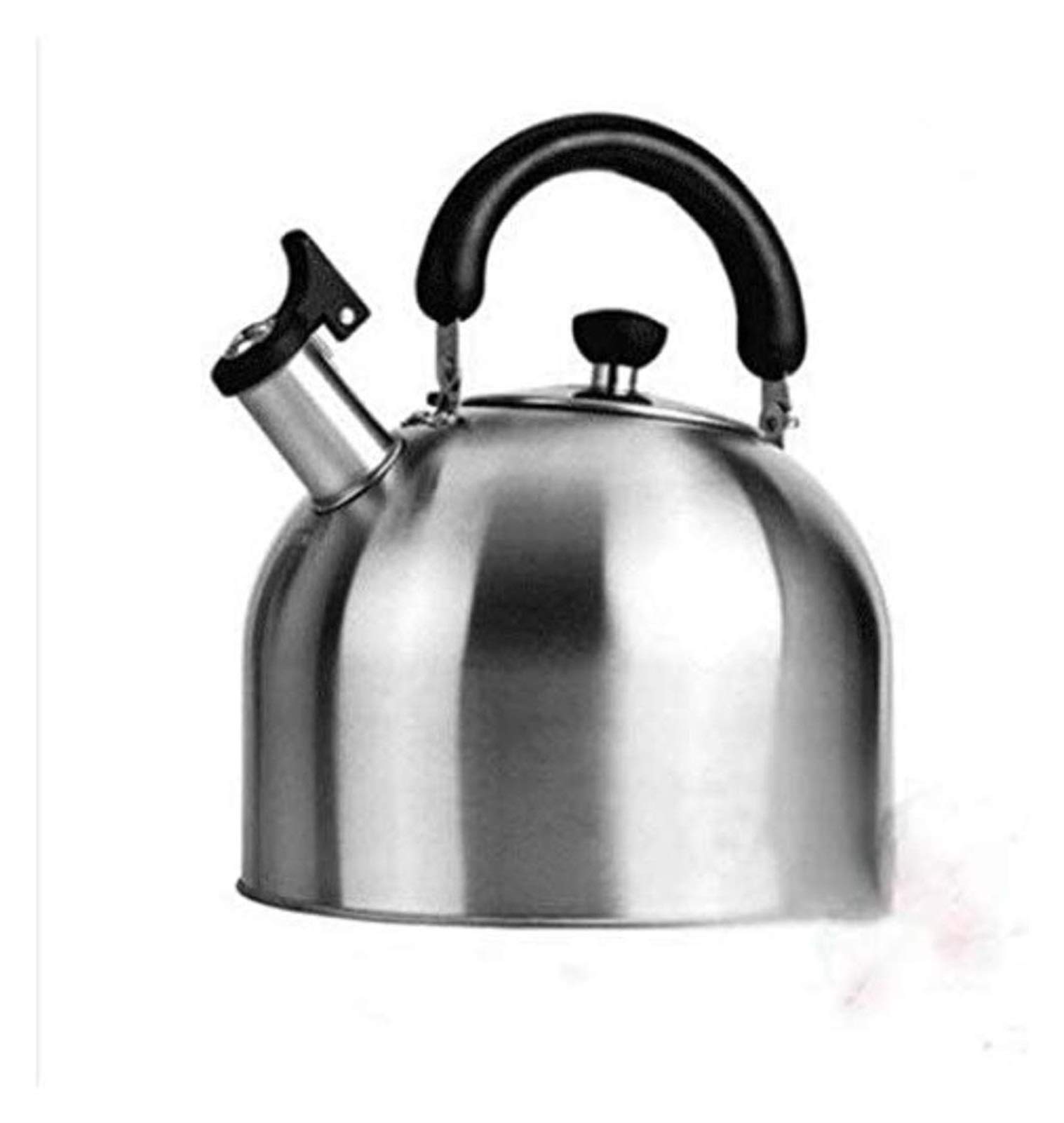 Premium Stainless Steel Whistling Tea Kettle - 4.4L Large Capacity for Tea, Coffee & Hot Water - Ideal for Indoor Kitchen, Outdoor Camping, Hiking & Picnic Use - Durable Houseware Teapot