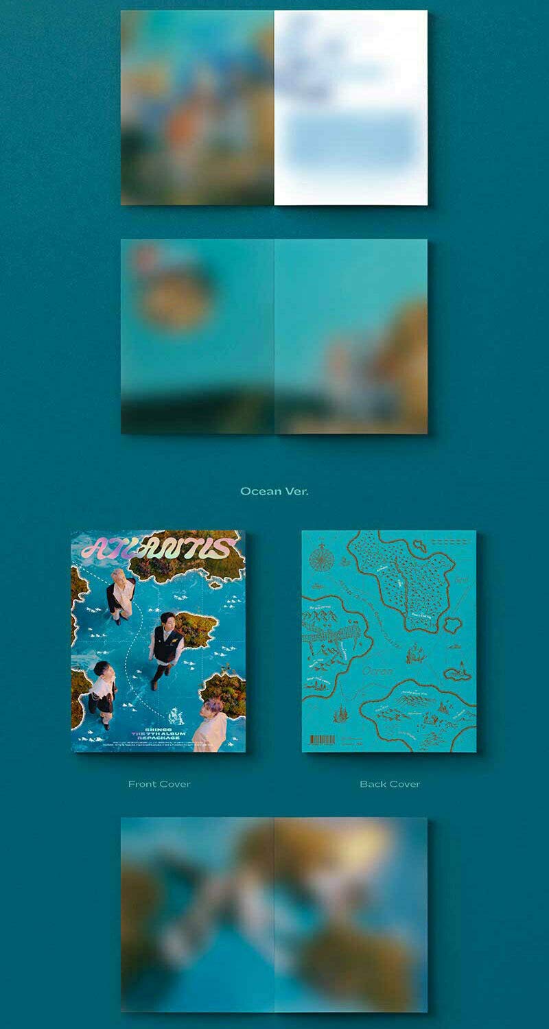 SHINee ATLANTIS 7th Repackage Album (Random Version) - CD + 52p Photobook + Collectible Voyage Set with Certificate, Cards & Stickers | K-POP Merchandise for Fans | Perfect for K-POP Collections, Gift Giving and Fan Events