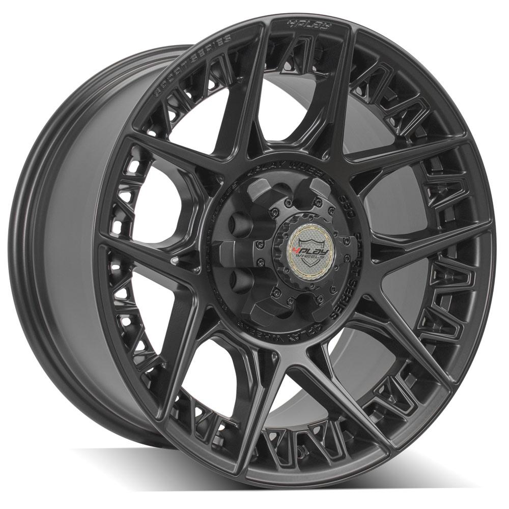 4Play Sport Series 4PS50 18x9.0 Satin Black Wheel - 6x120mm Bolt Pattern, 66.9mm Hub - Perfect for Off-Road, Truck & SUV Customization