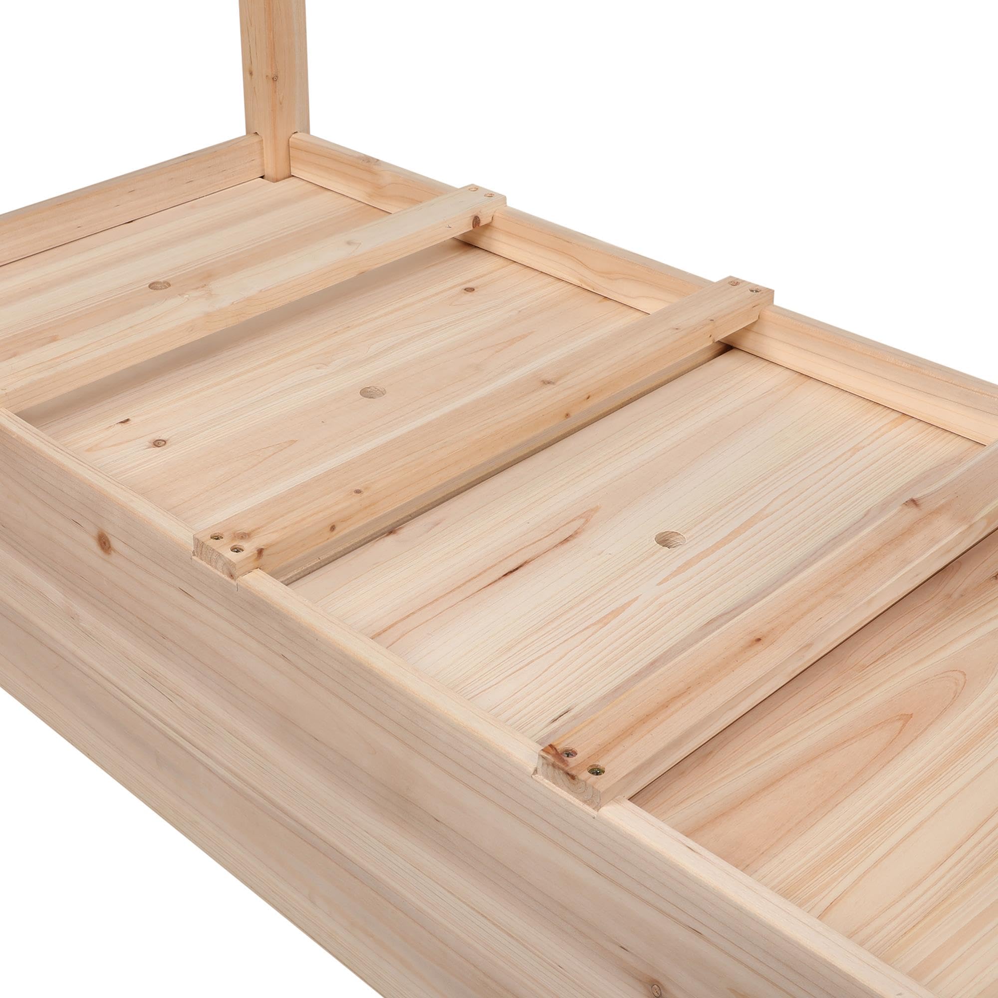 Topeakmart 48 x 23 x 30 Inch Wooden Raised Garden Bed Planter Box with Legs - Elevated Outdoor Gardening Box for Flowers, Vegetables, Herbs, Tomatoes - Perfect for Backyard, Patio, Balcony Gardening (Set of 2)