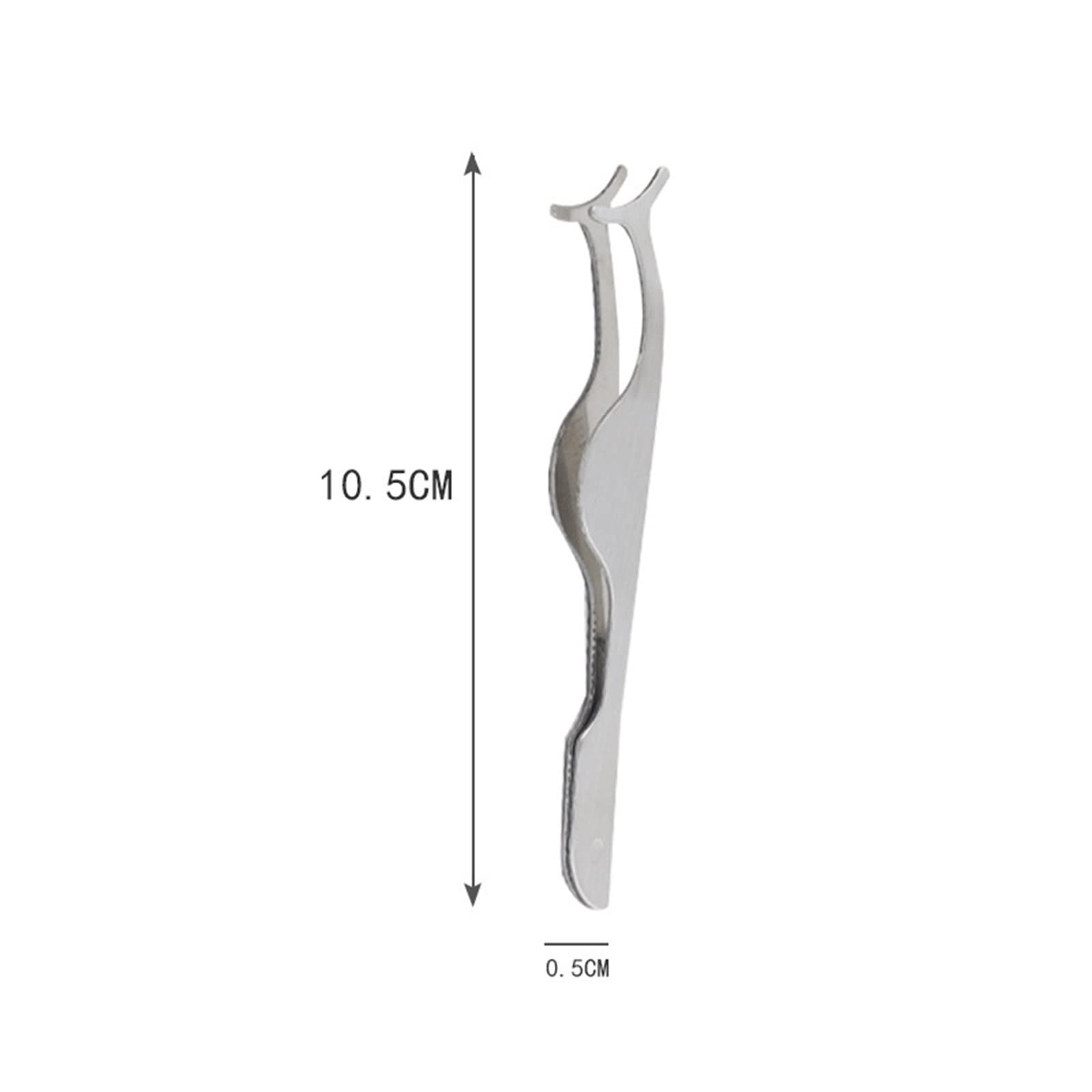 Premium Stainless Steel Hair Removal Tweezers - 1PC Rose Gold & Silver Eyelash Tweezers for False Eyelash Application, Eyebrow Shaping & Makeup Tools | Perfect for Salon Professionals & Home Beauty Care