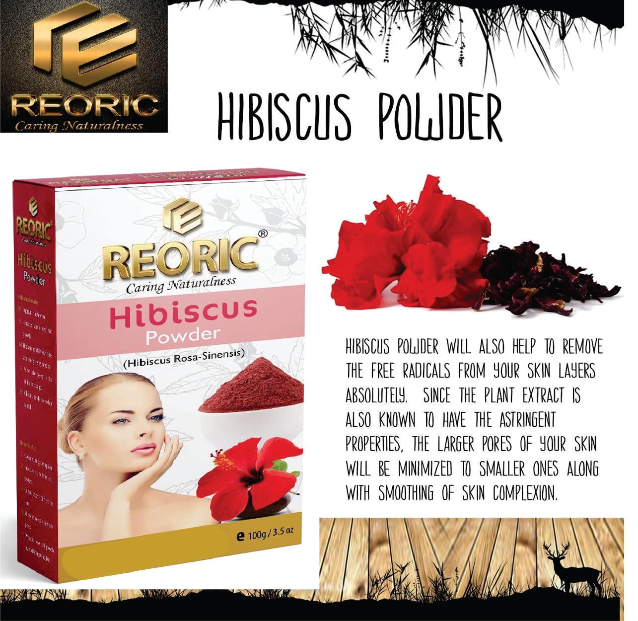 Organic Amla Powder, Bhringraj Powder & Hibiscus Powder Combo (300g, Pack of 3) | Indian Gooseberry & False Daisy Leaf Powder for Skin & Hair Care | Natural Ayurvedic Herbs for Hair Growth, Scalp Health & Glowing Skin | Perfect for DIY Hair Masks, Face Packs & Herbal Remedies