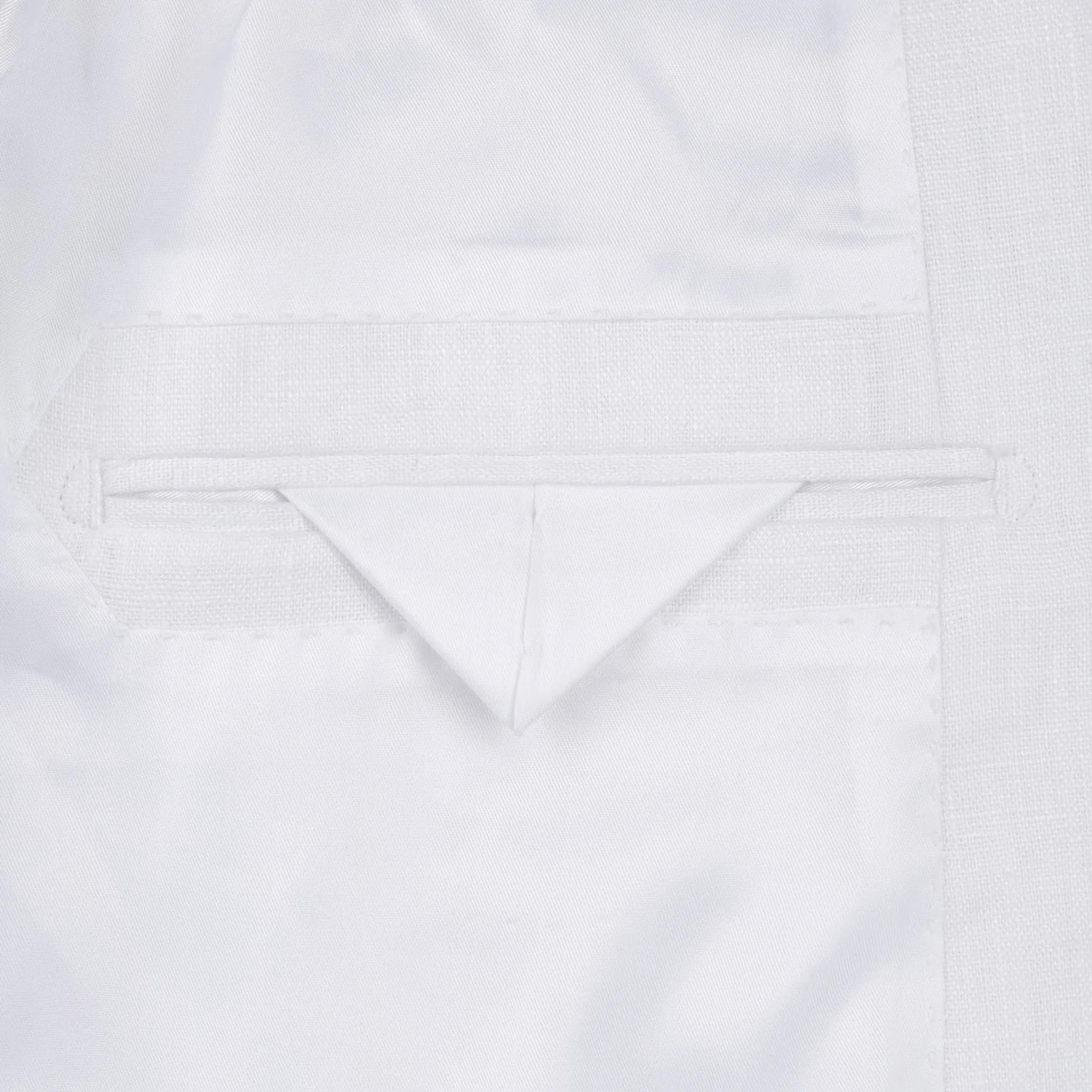 Premium White Linen Suit for Men - 2 Piece Set with 2 Buttons & Regular Fit | Summer Wedding, Business Casual, Office & Formal Occasions