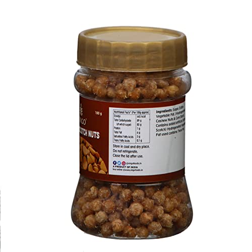 Virgo Butterscotch Nuts 100g - Premium Healthy Snacks for Kids, Perfect Cake Topping & Ice Cream Decoration | Delicious Treats for Parties, Baking & Everyday Snacking
