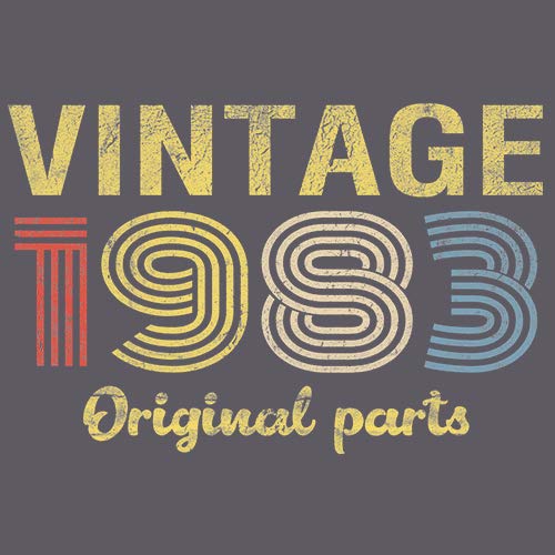 Vintage 1983 Retro 42nd Birthday Gift for Men - Original Parts Themed T-Shirt - Perfect for 42nd Birthday Party, Funny Gag Gift & Nostalgic Celebration