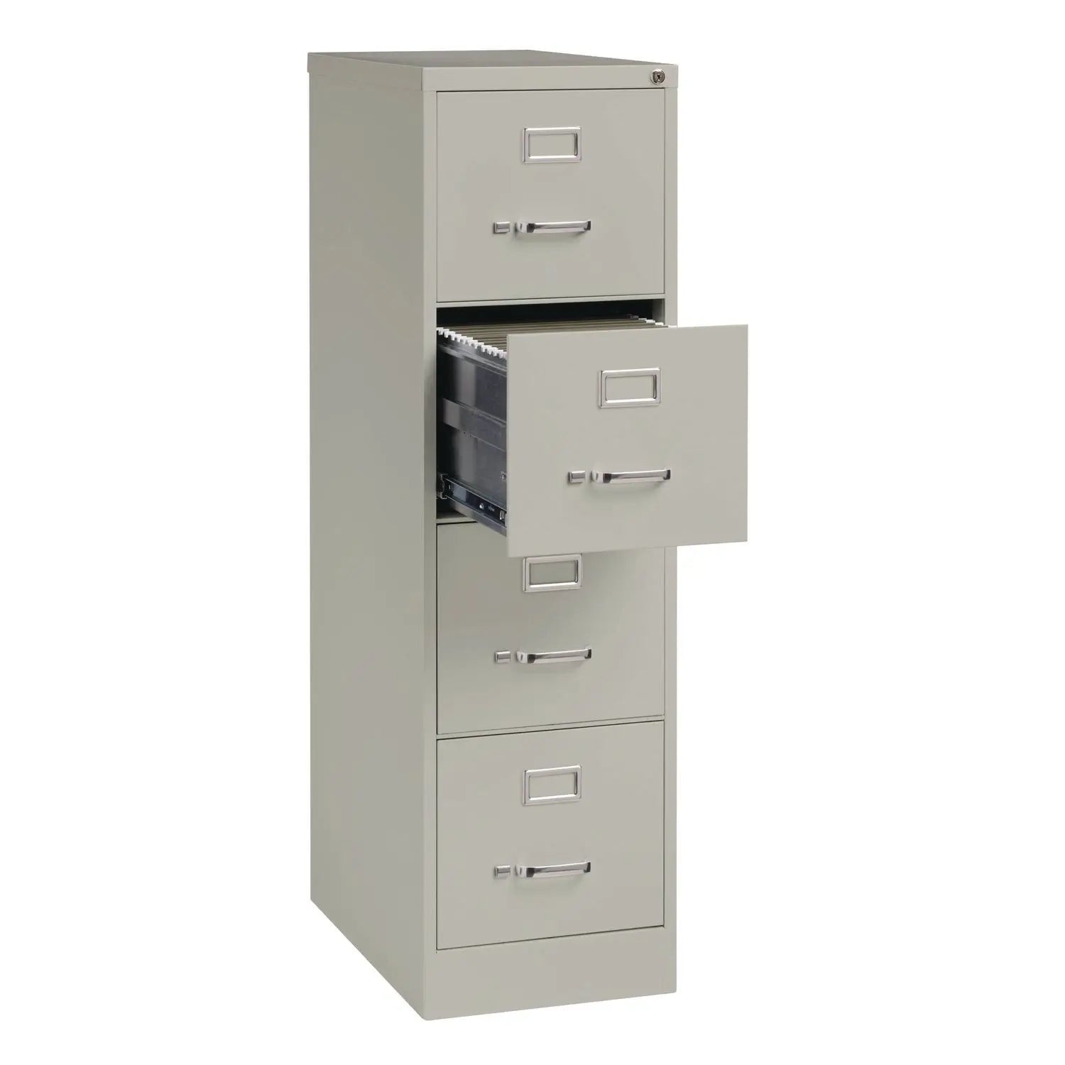 Alera® Economy Vertical File Cabinet - 4 Letter Size File Drawers, Light Gray, 15