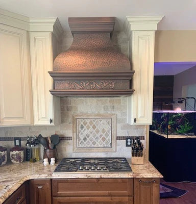 Premium Custom Copper Range Hood with Apron - Handcrafted Kitchen Ventilation for Gretta | Elegant Farmhouse Style, Durable & Rust-Resistant | Perfect for Modern Kitchens, Restaurants & Open-Concept Homes