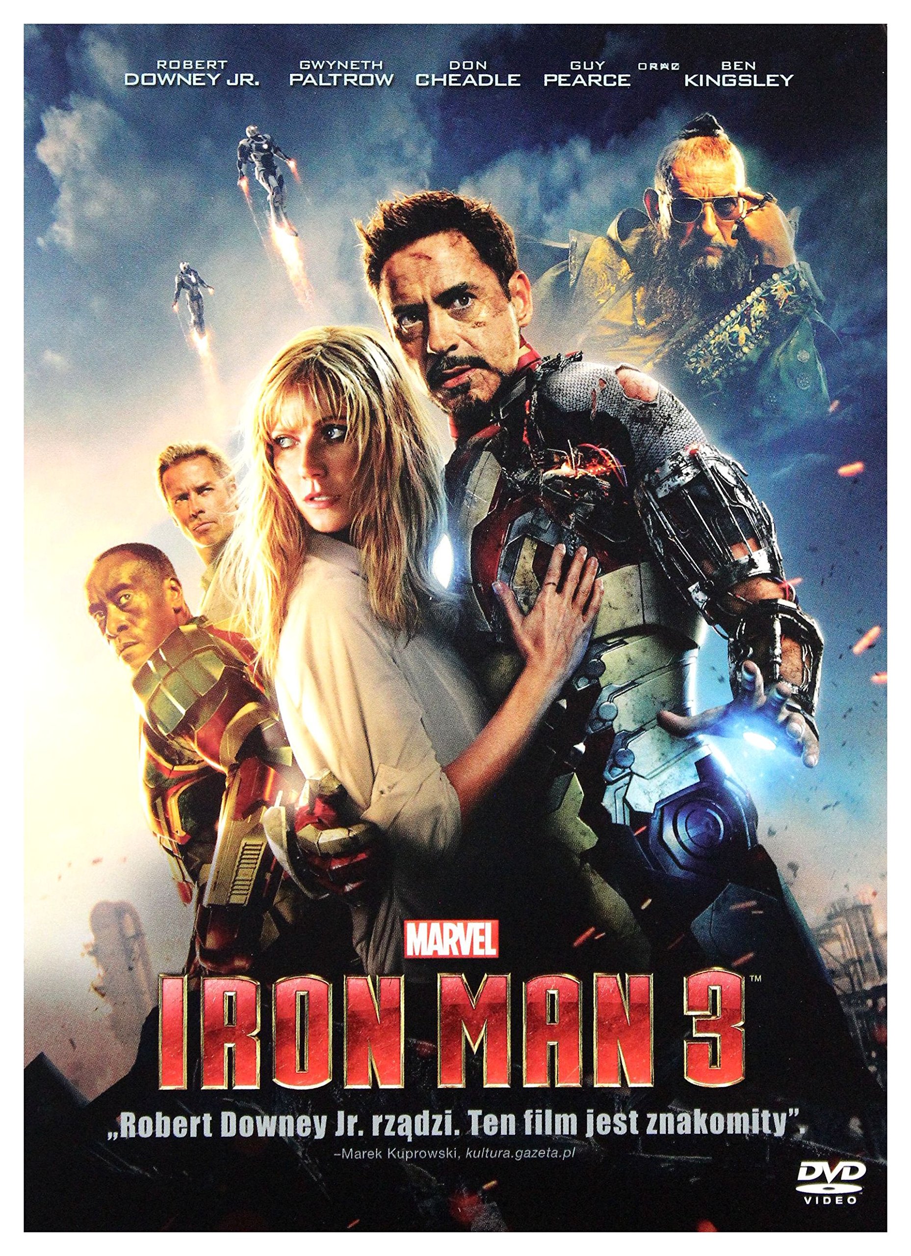Iron Man 3 DVD - English Audio & Subtitles | Marvel Superhero Movie | Perfect for Home Entertainment & Marvel Fans Collection