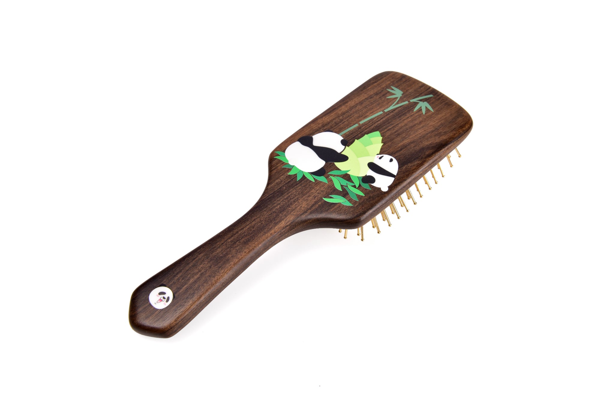 Panda Hair Brush - Soft Bristles for Detangling & Styling - Gentle on All Hair Types - Perfect for Home, Travel & Salon Use