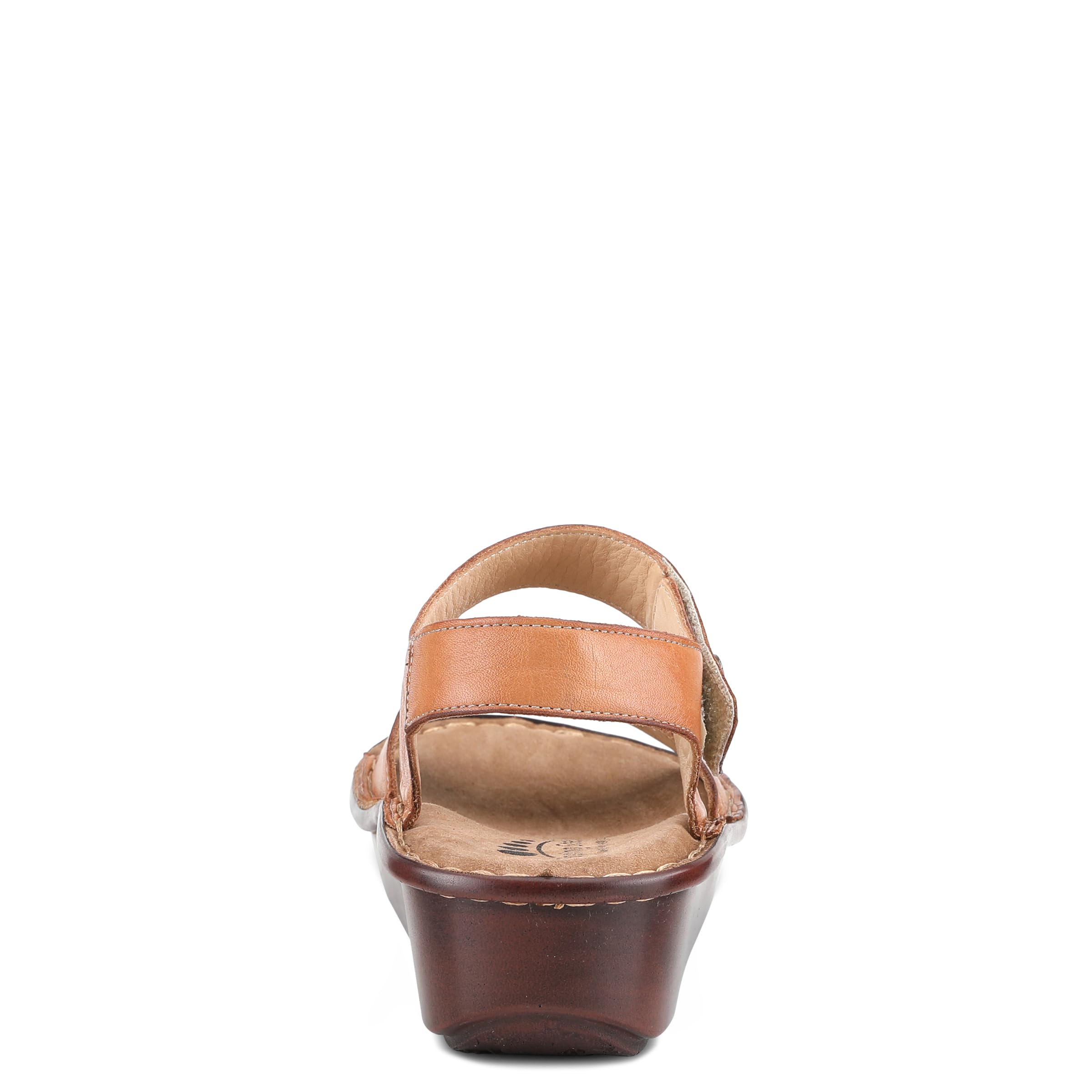 Spring Step Women's Toca Leather Wedge Sandals with Adjustable Hook & Loop Straps - Comfortable Casual Summer Shoes for Beach, Walking & Outdoor Activities