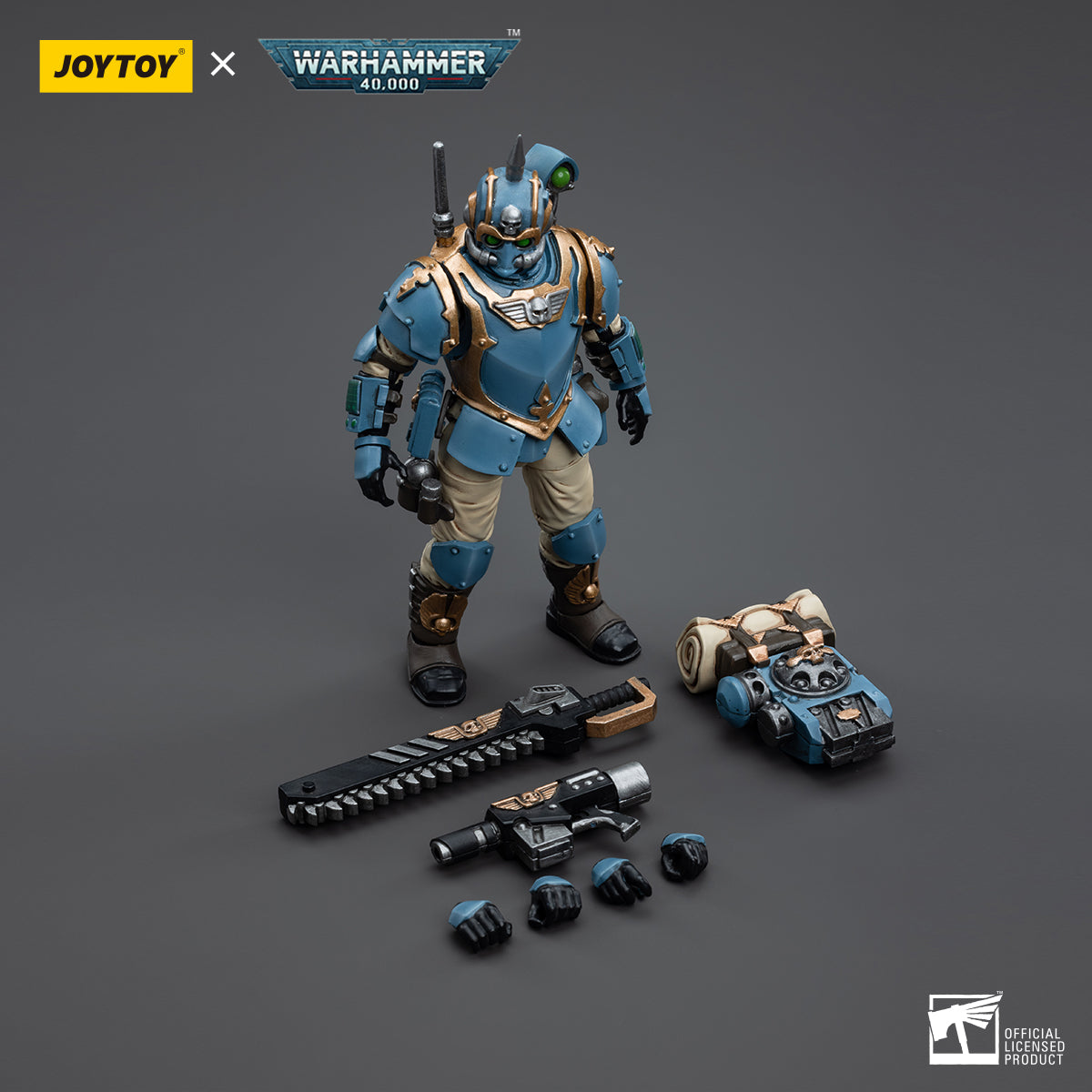 1/18 JOYTOY 3.75-inch Astra Militarum Tempestus Scions 55th Kappic Eagles Action Figure Set (5pcs) - Perfect for Warhammer 40K Collectors, Tabletop Gaming & Display