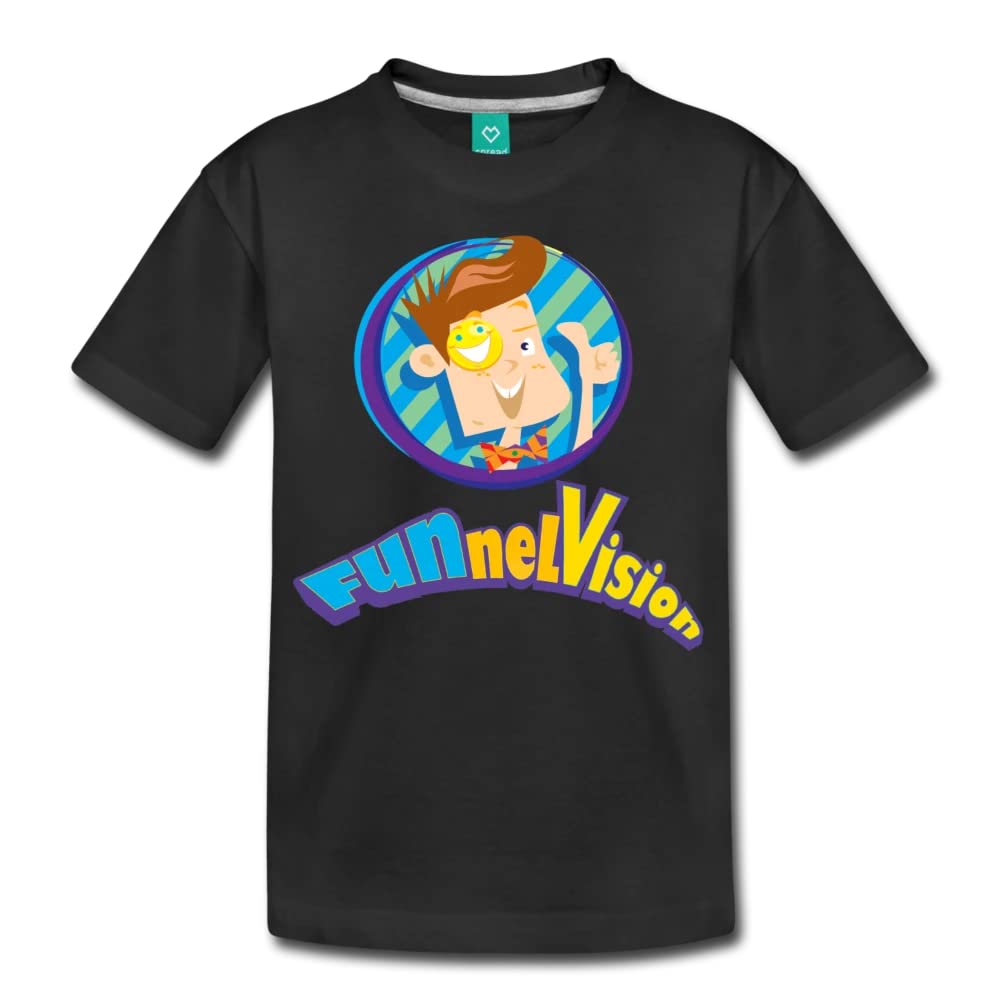 FGTeeV Funnel Vision Premium Youth T-Shirt - Black, Size S | Cool Graphic Tee for Kids & Teens | Perfect for Gaming Fans, Birthday Gifts & Casual Wear