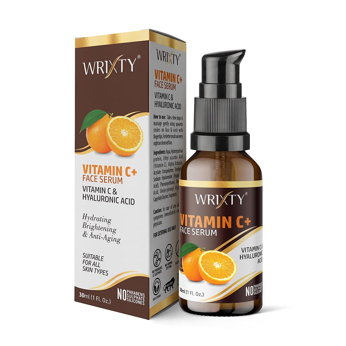 Vitamin C Serum for Dark Spots & Pigmentation - Brightening, Anti-Aging Face Treatment for All Skin Types (30ml) | Daily Skincare Routine, Night Repair, Glowing Complexion