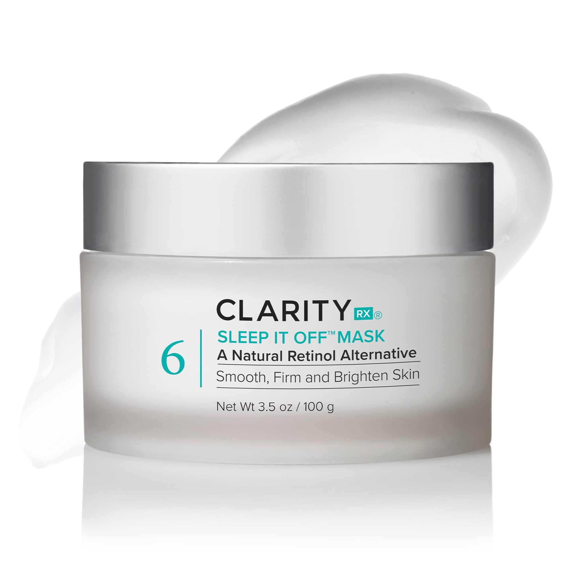 ClarityRx Sleep It Off Retinol Alternative Anti-Aging Face Mask | Natural Plant-Based Overnight Moisturizer with B Vitamins | Reduces Dark Spots, Fine Lines & Wrinkles | 3.5 oz | Perfect for Nighttime Skincare Routine & Hydrating Dry Skin