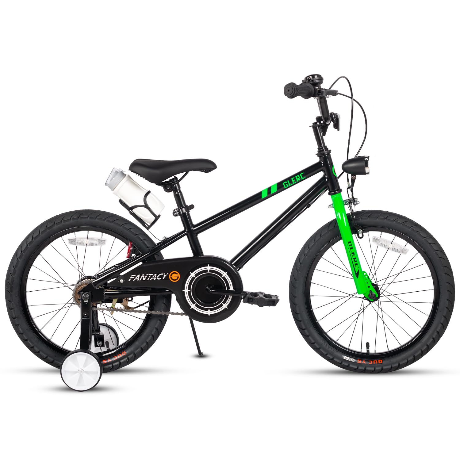Fantasy 12 14 16 18 20 Inch Kids Bicycle for Boys & Girls Ages 2-14 Years - Adjustable Training Wheels, Water Bottle Holder & LED Headlight - Multiple Color Options - Perfect for Neighborhood Rides, Park Adventures & Learning to Bike