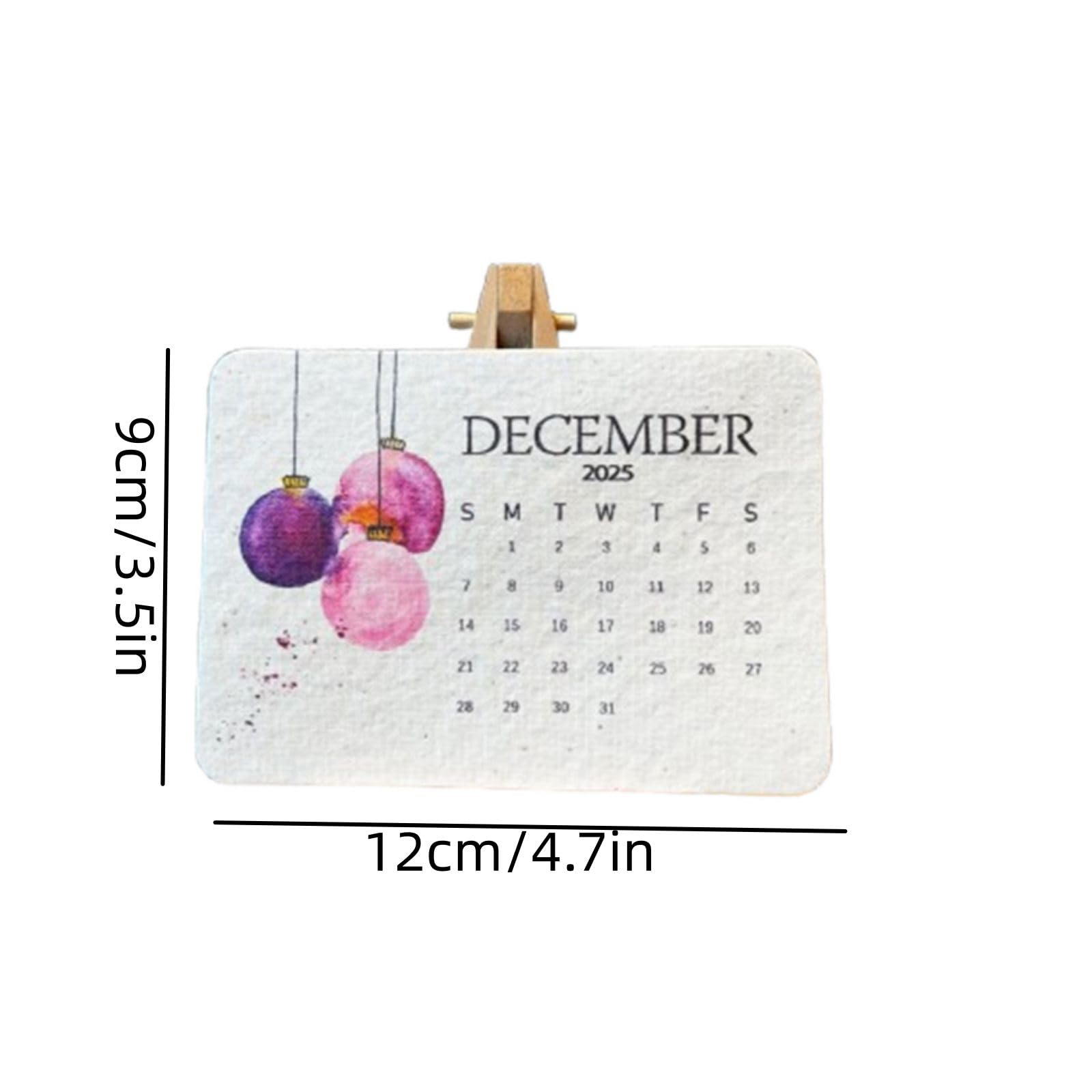 2025 Plantable Seed Calendar - January to December Eco-Friendly Desk Planner with Growable Seeds | Perfect for Home Office, Gardening Gifts & Sustainable Lifestyle