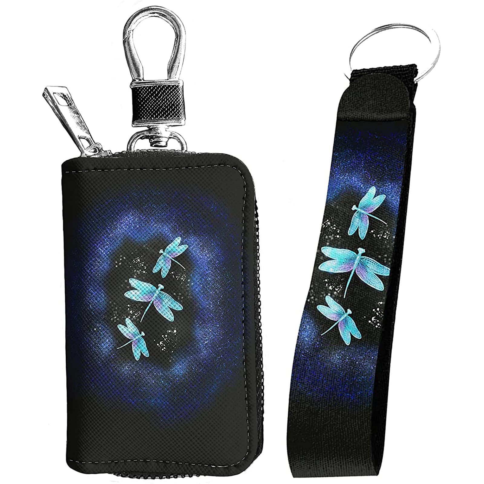 Jeiento Keychain Holder with Key Fob Case - 2 Pack Stylish Keychain Accessories for Women & Girls - Perfect Gift for Everyday Use, Travel, and Home Organization