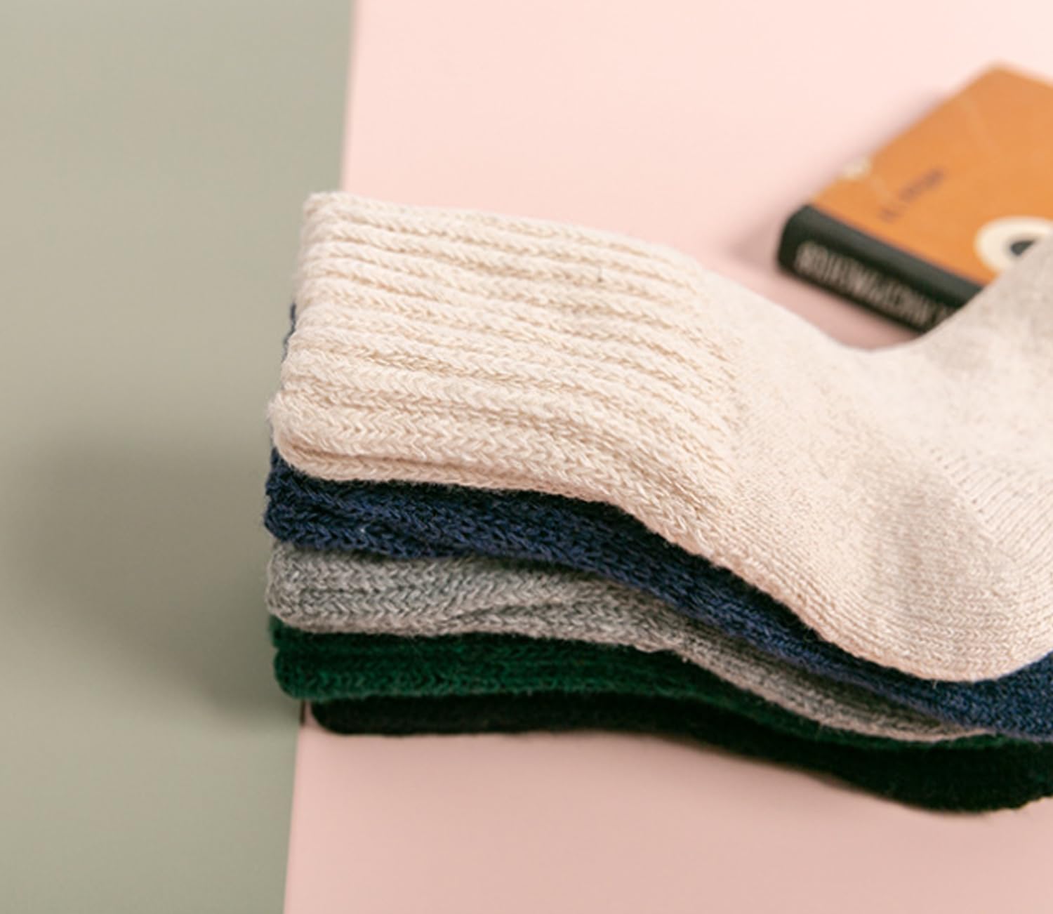 TINTAO Women's Winter Boot Socks - Thick Warm Cozy Crew Socks for Women (Size 5-9) - Perfect for Cold Weather, Snow Boots & Outdoor Activities
